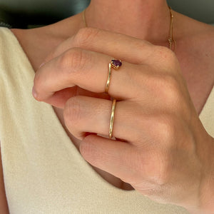 Pear Cut Garnet Ring