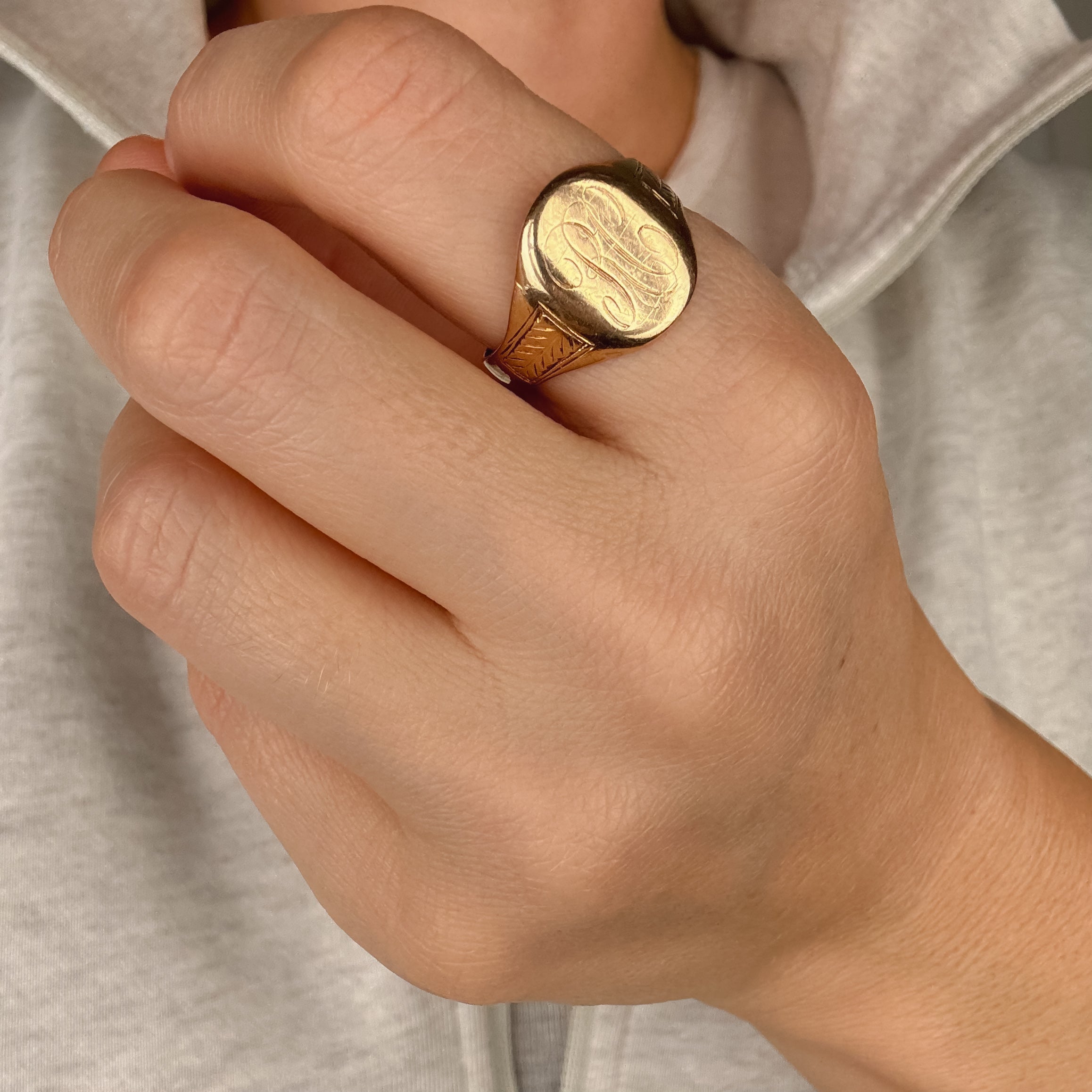 'RC' Signet Ring