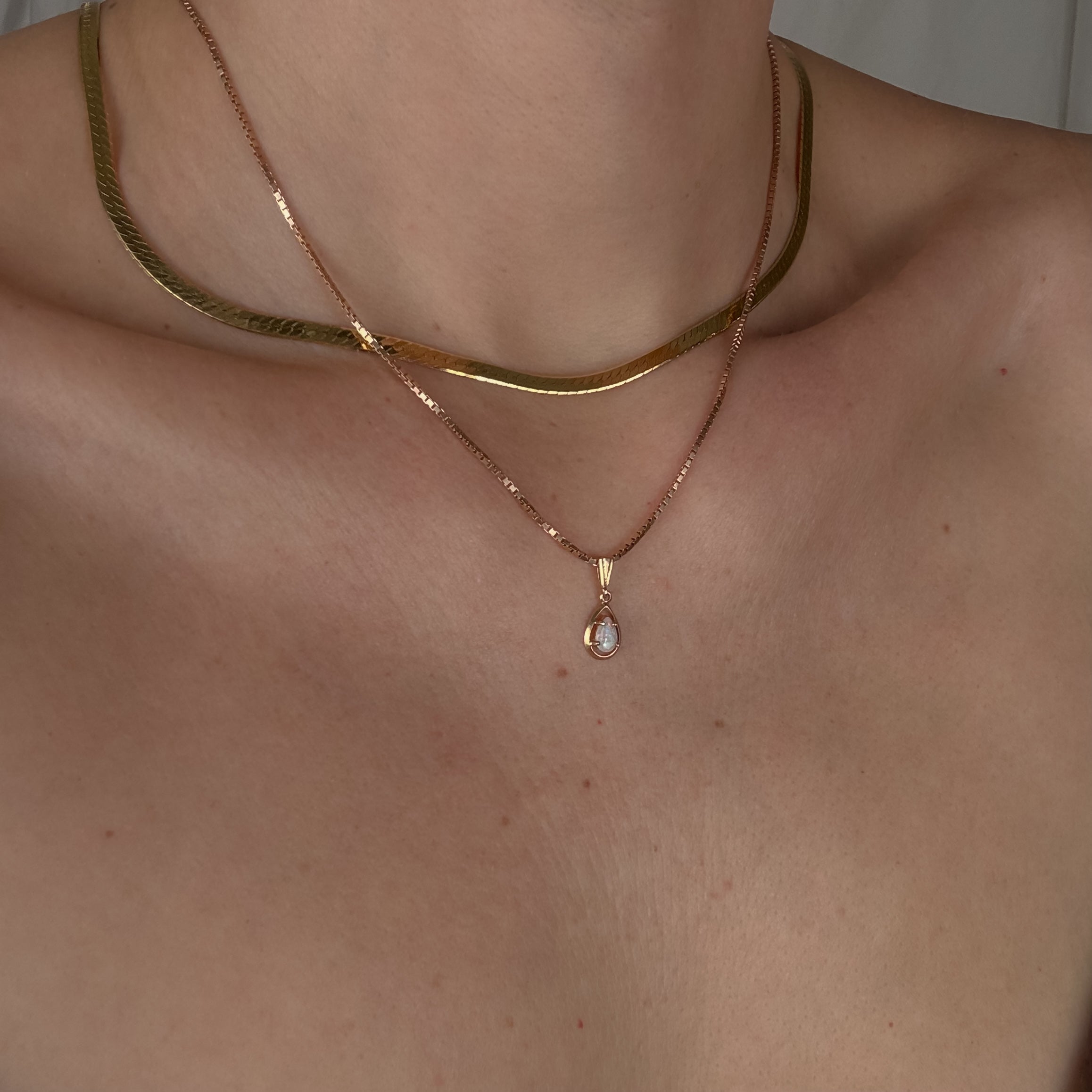 Dainty Opal Charm
