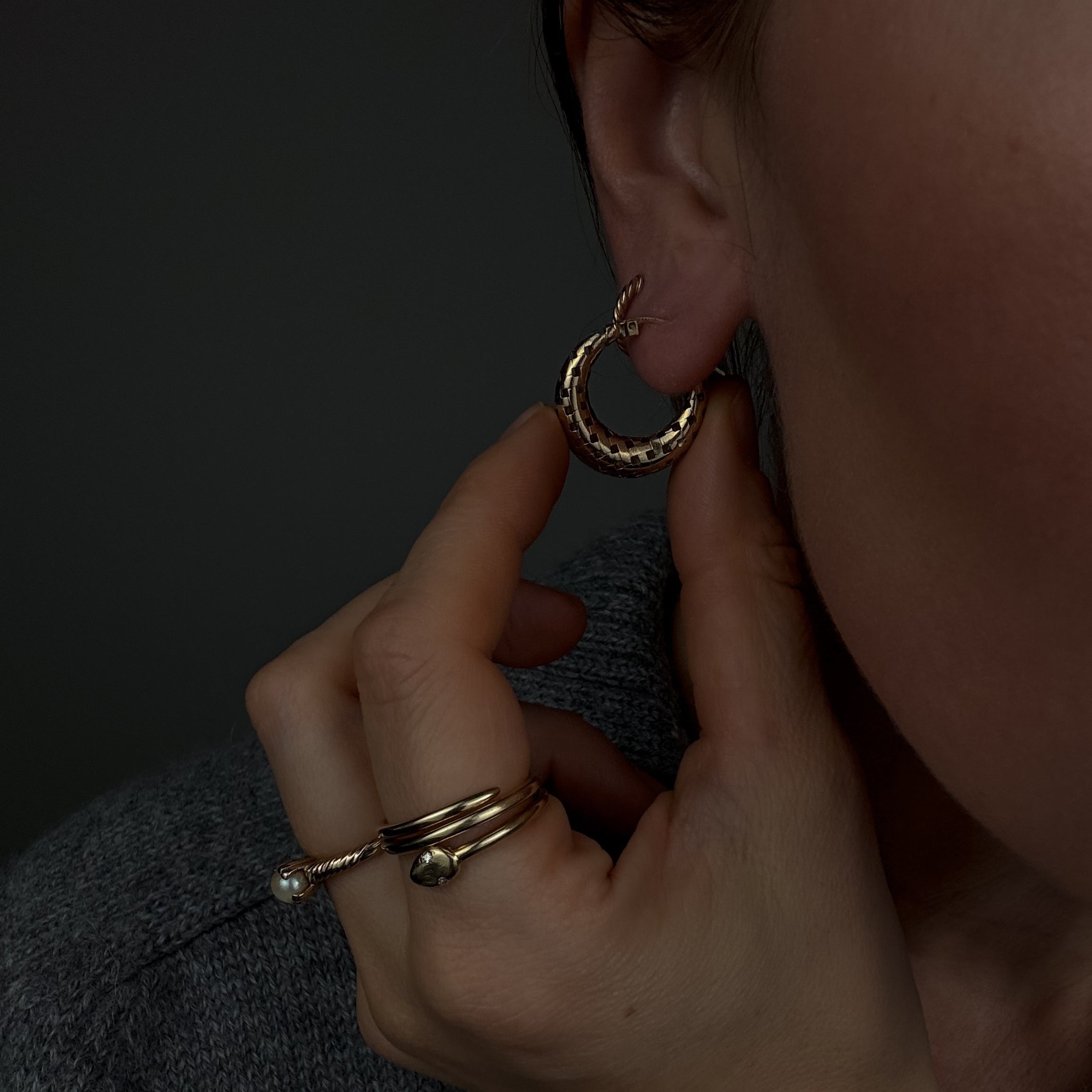 22mm Quilted Hoops