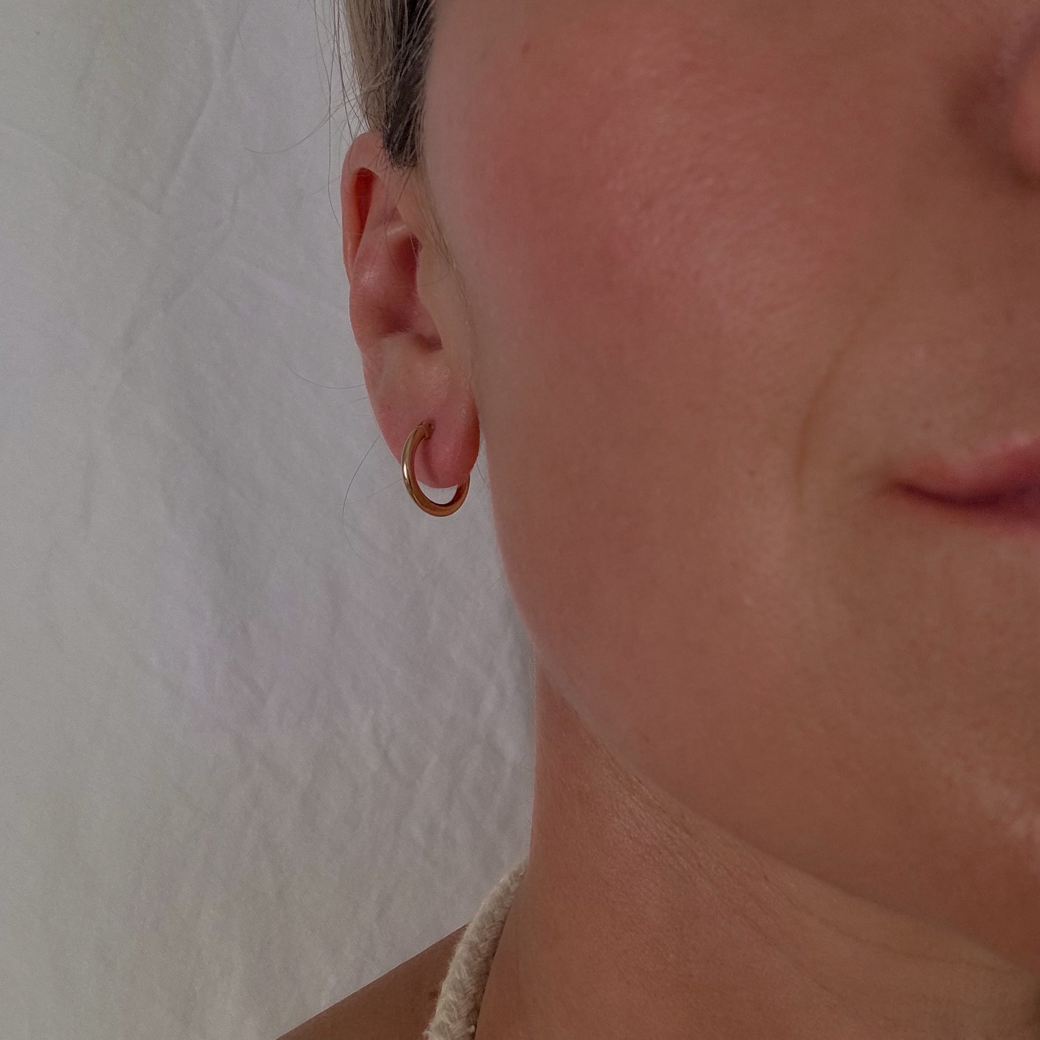 14 mm Classic Gold Hoops