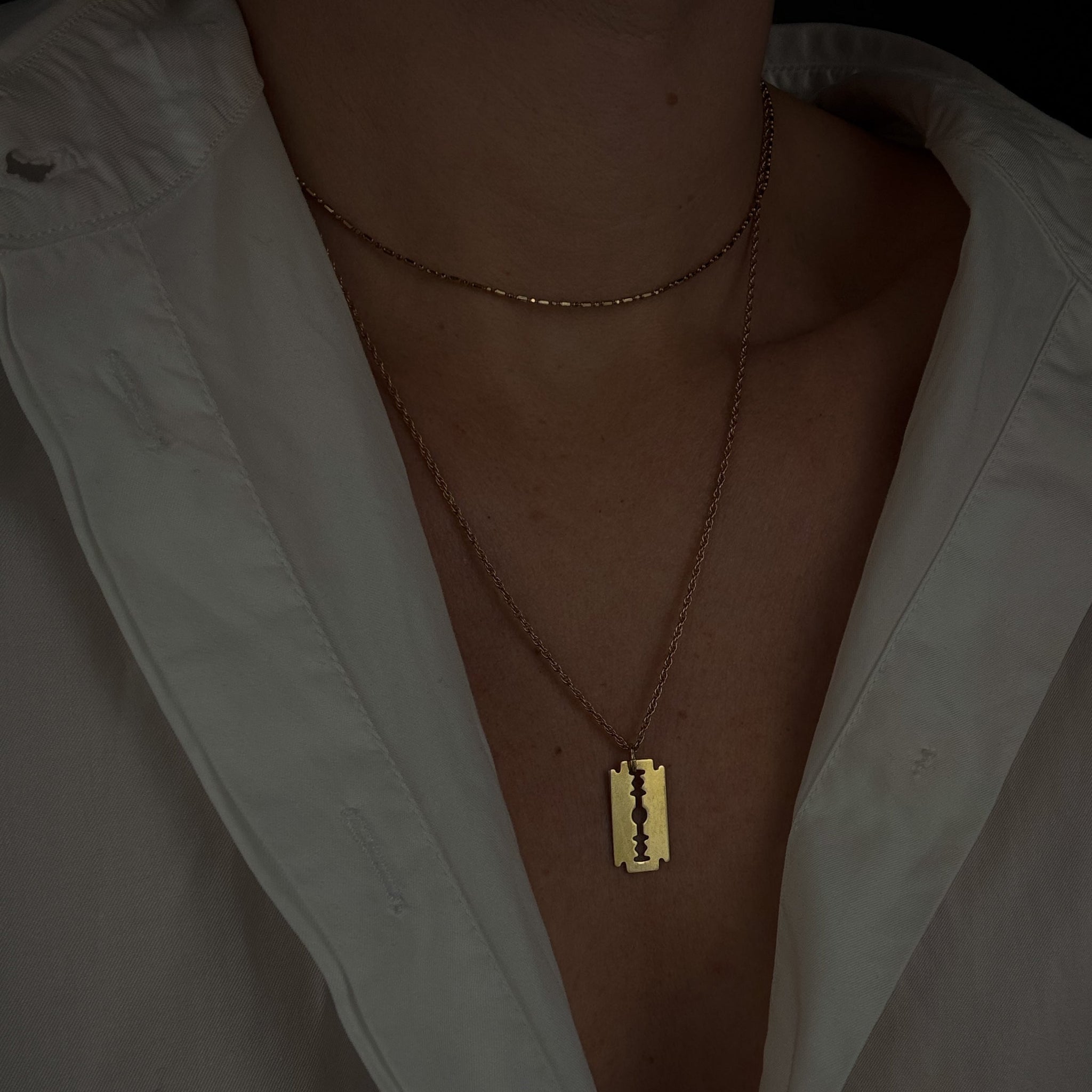 Razor Blade Charm