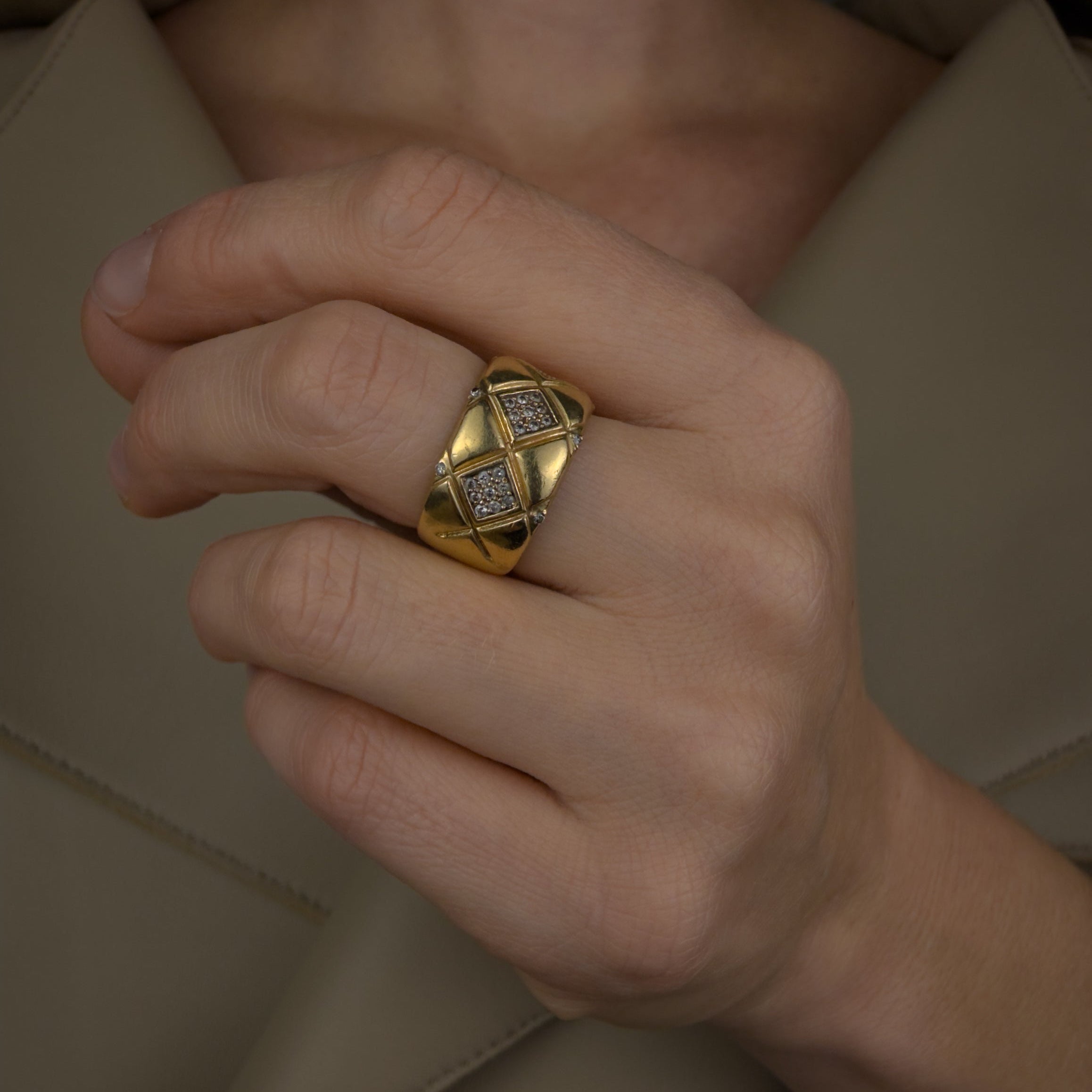 Quilted Diamond Cigar Band
