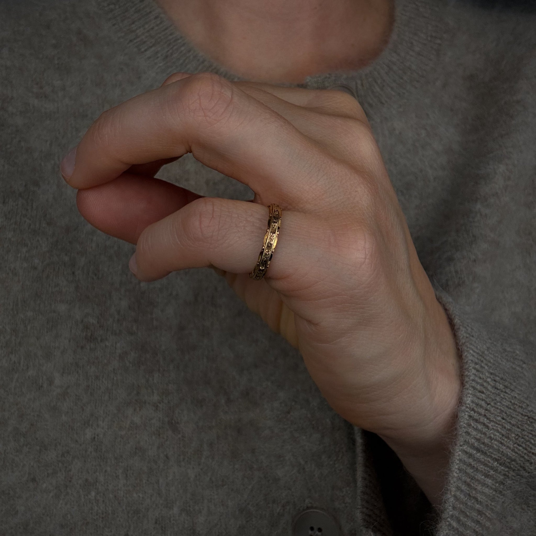 3.1 mm Antique Orange Blossom Band