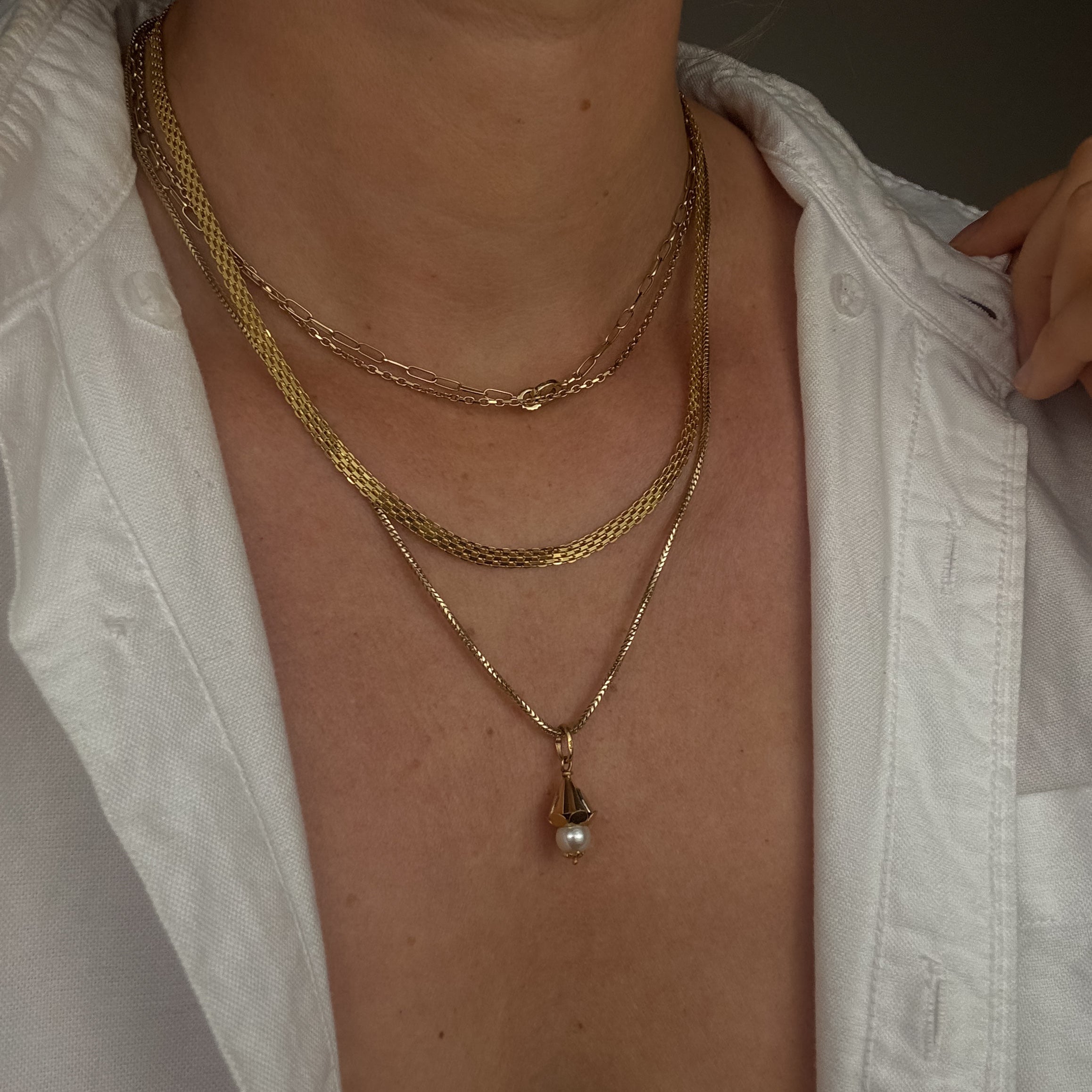 Floral Pearl Pendant