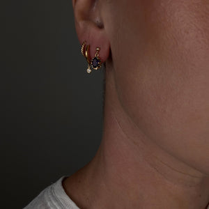 Amethyst Drop Studs