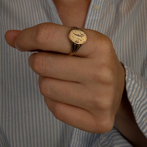 'H' Signet Ring