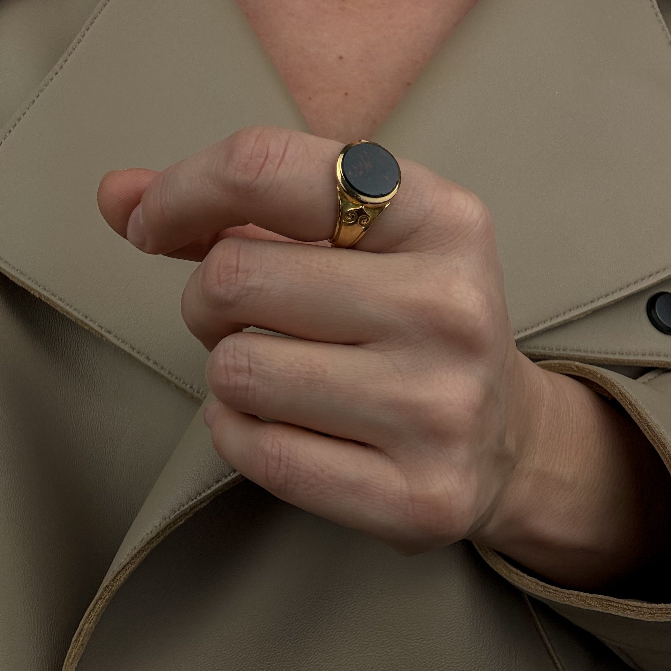 Bloodstone Signet Ring