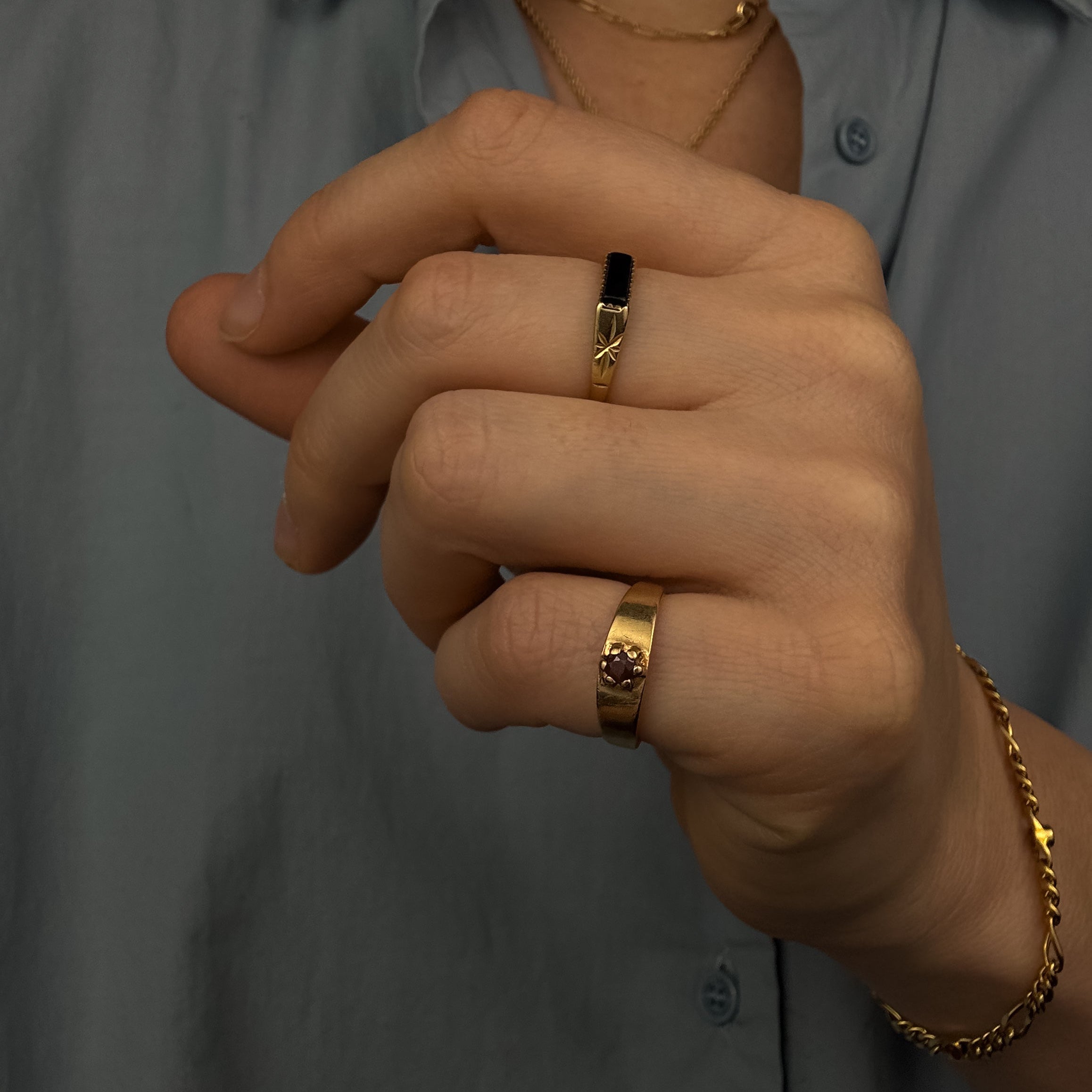 Onyx Bar Ring