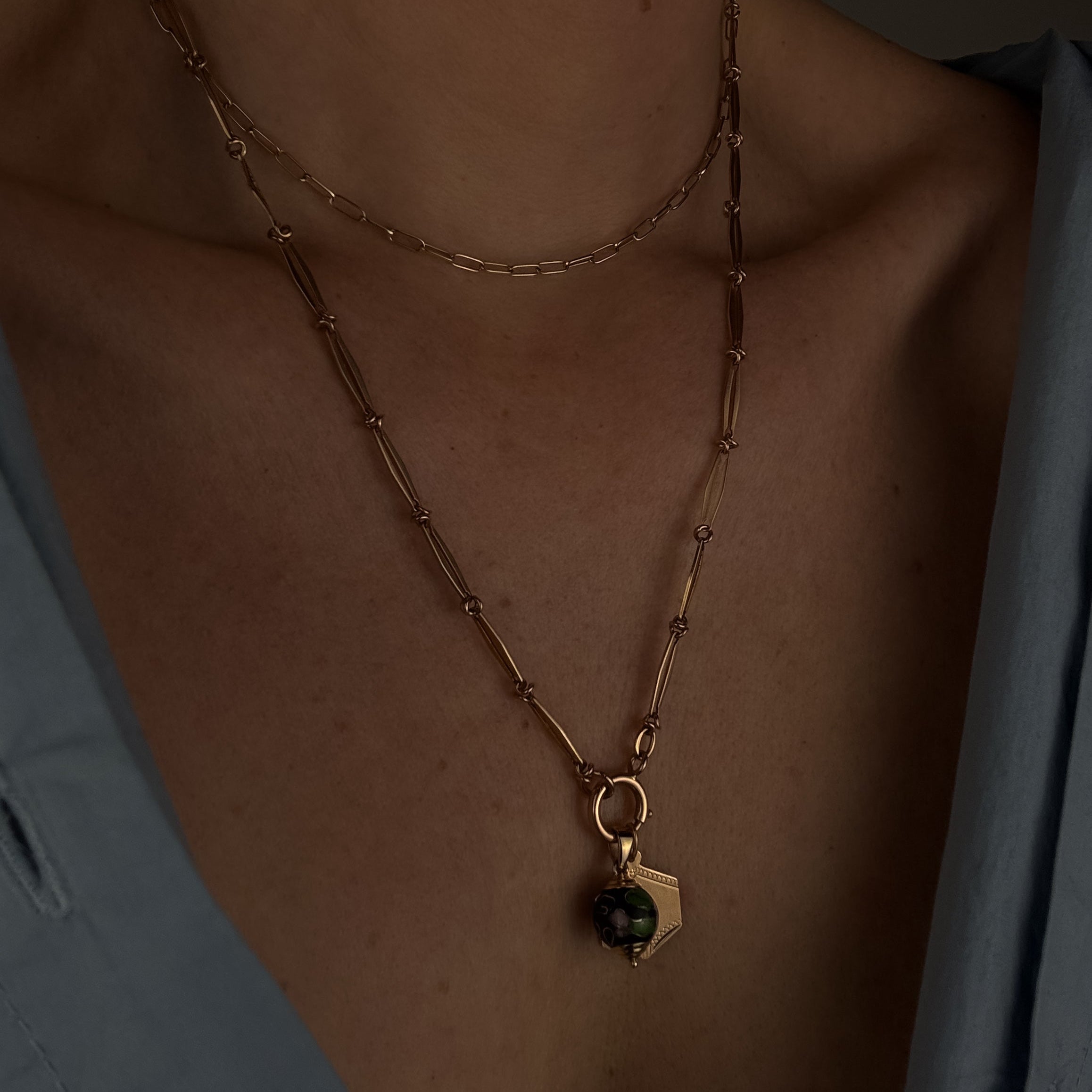 21" Navette Link Necklace