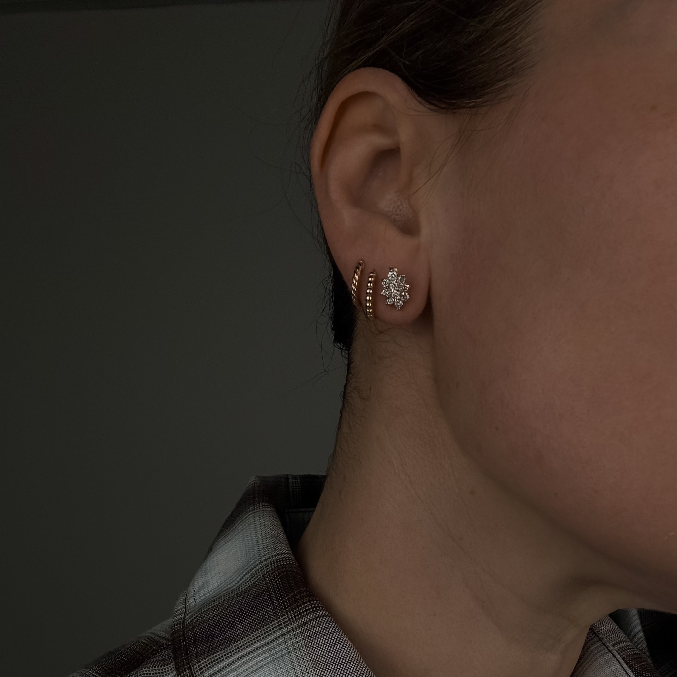 Diamond Cluster Earrings