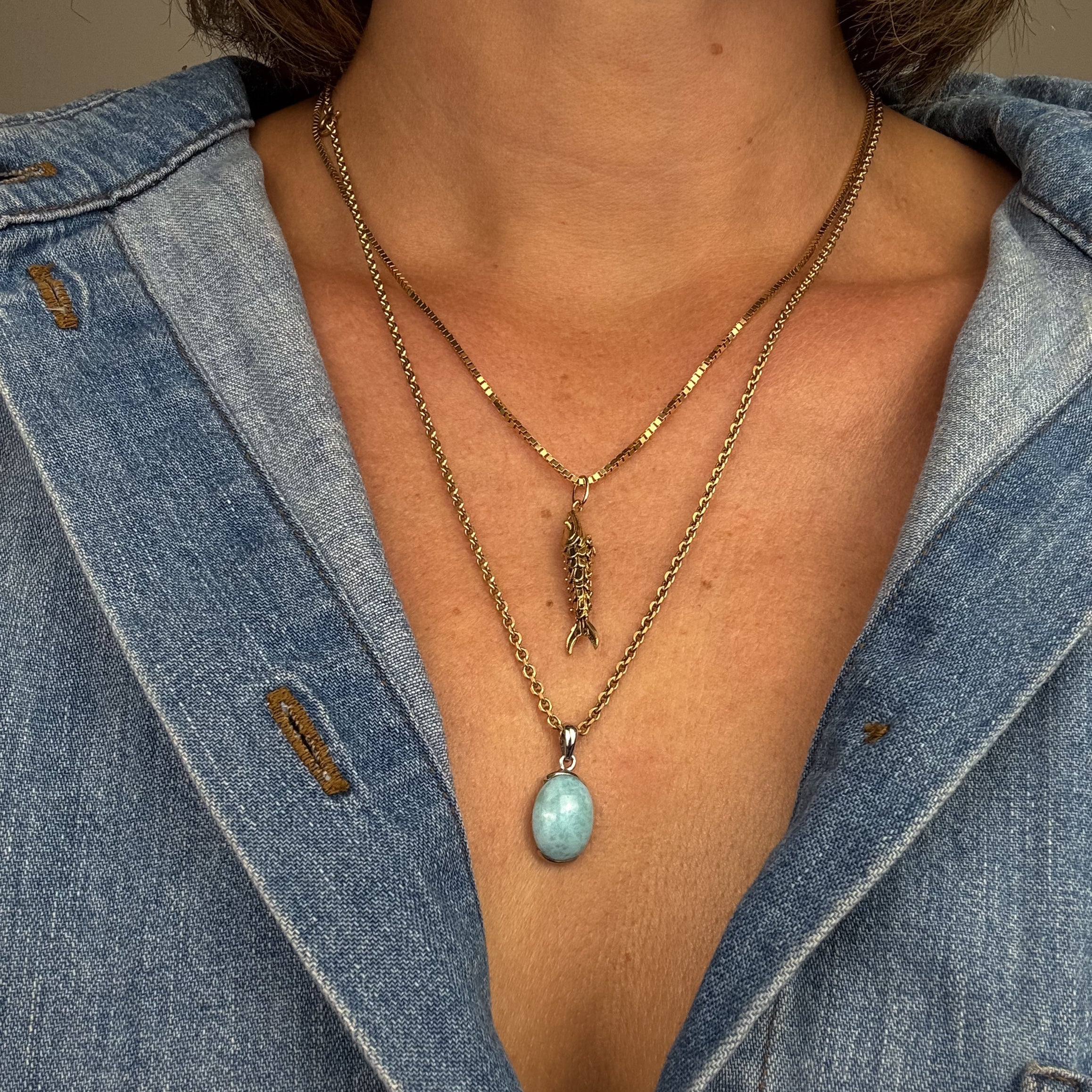 Larimar Pendant