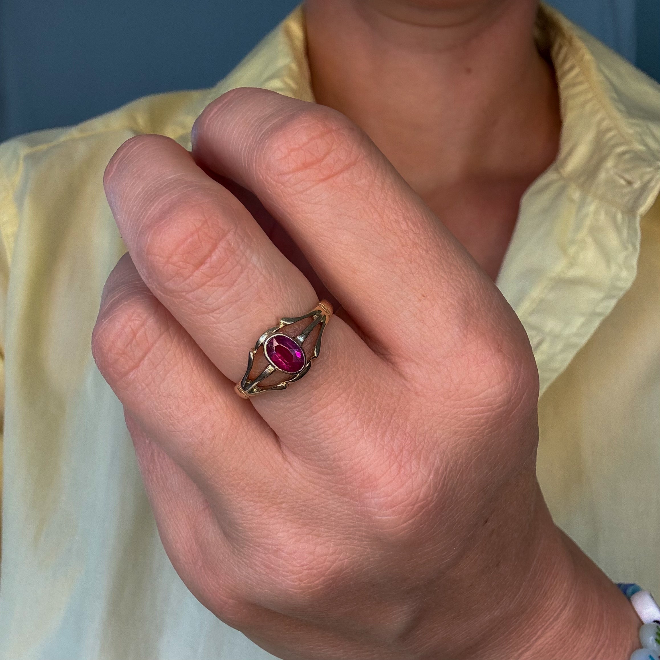 Pink Stone Ring