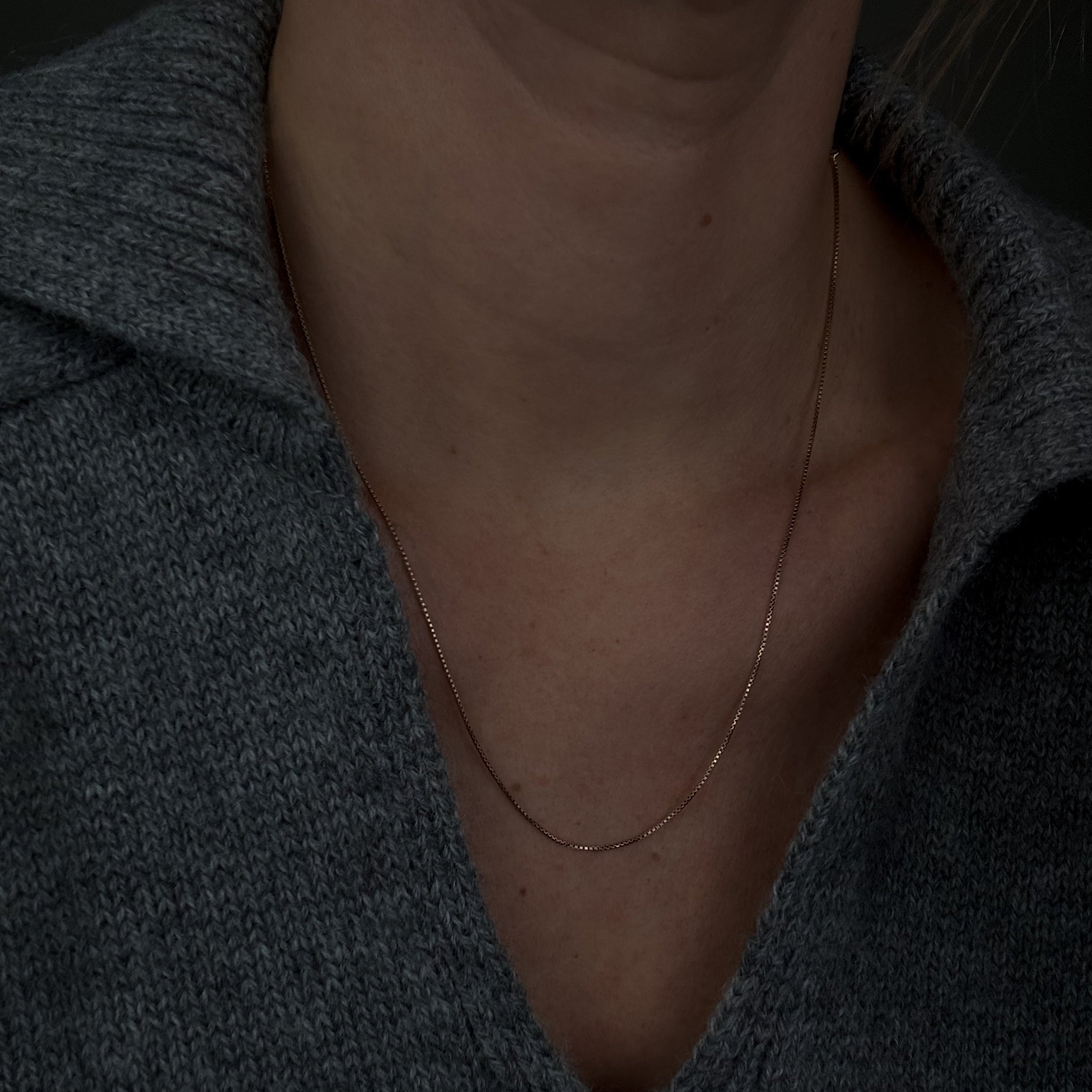 20.25" Box Link Necklace