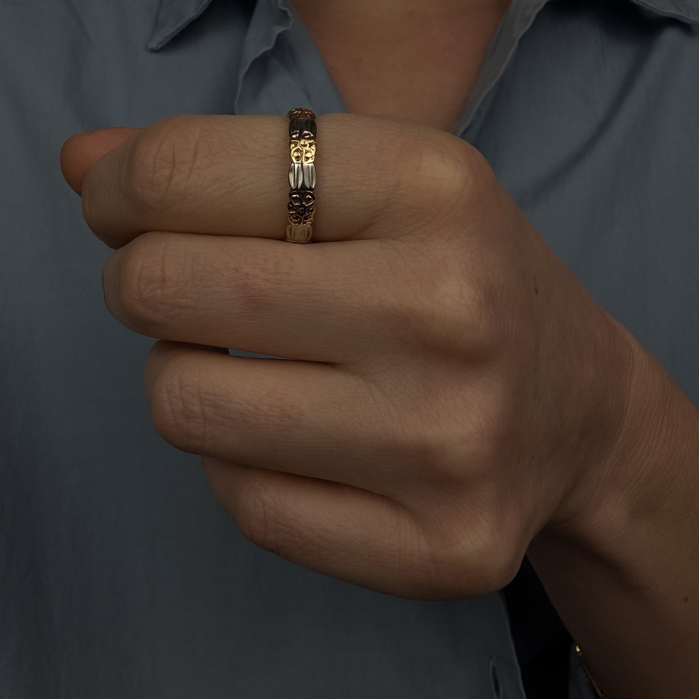 Two-toned Orange Blossom Band