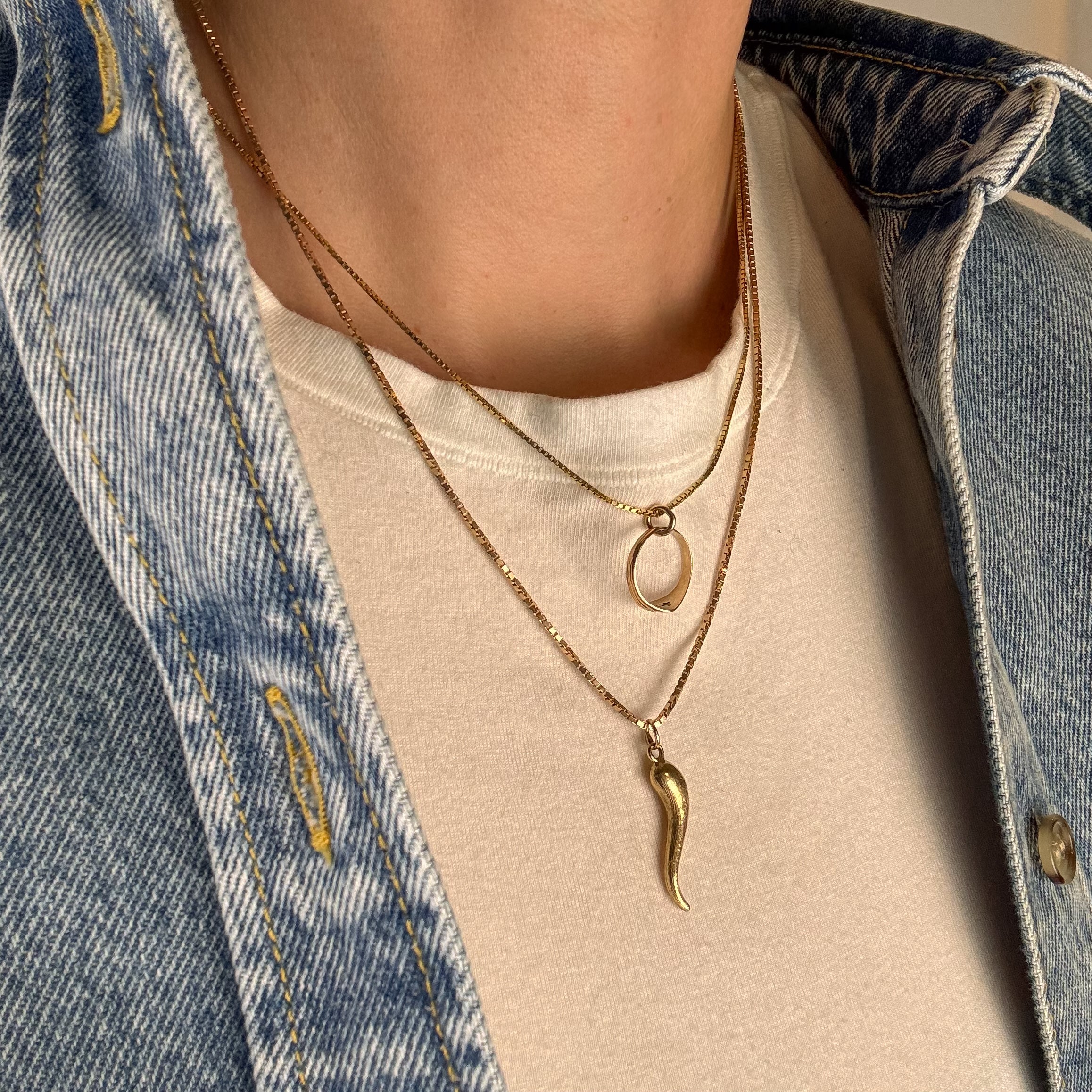Textured Cornicello Pendant