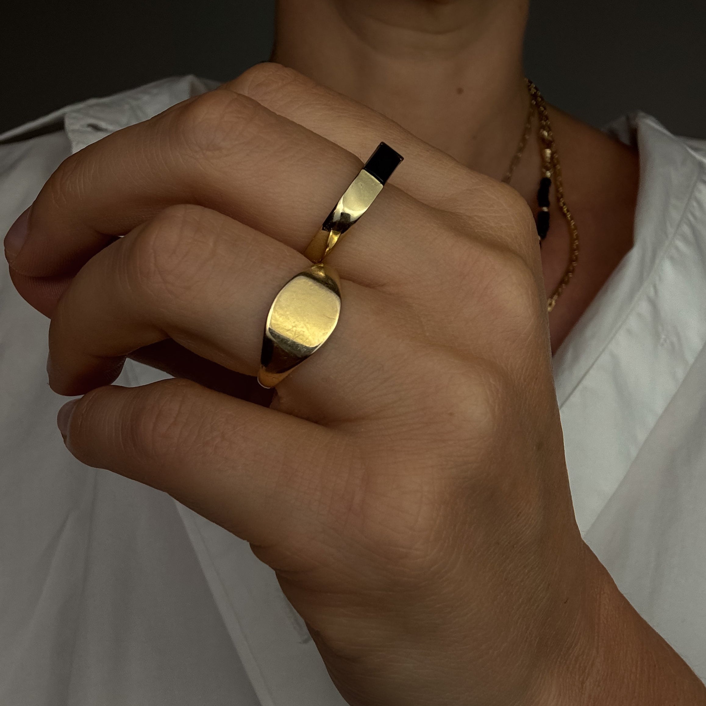 Onyx Bar Ring