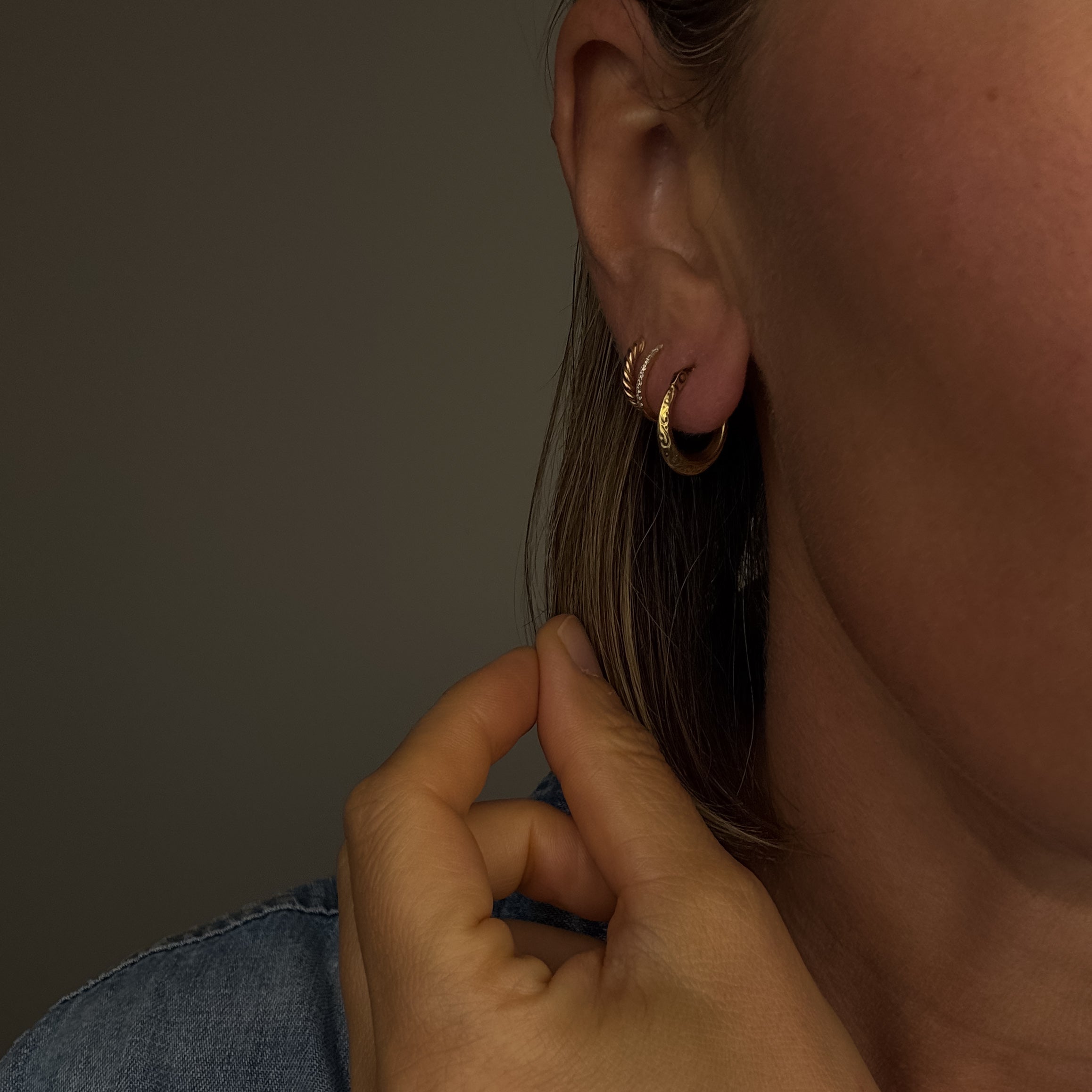 16.2mm Scrollwork Hoops