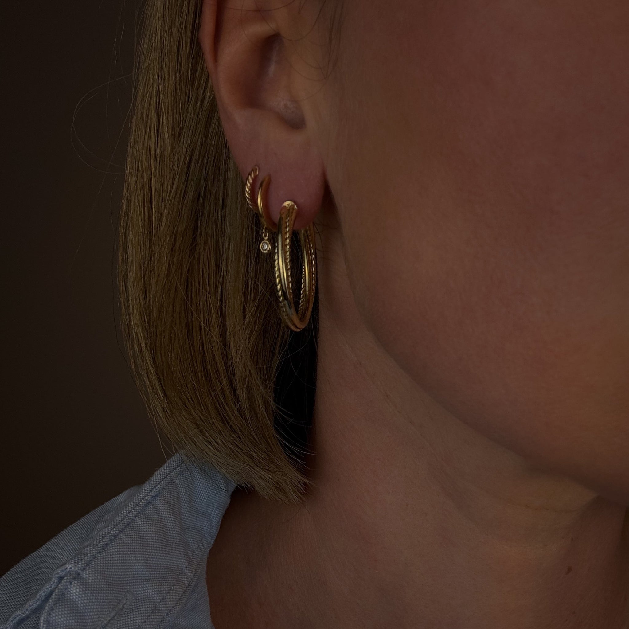 33.5 Rope Twist Hoops