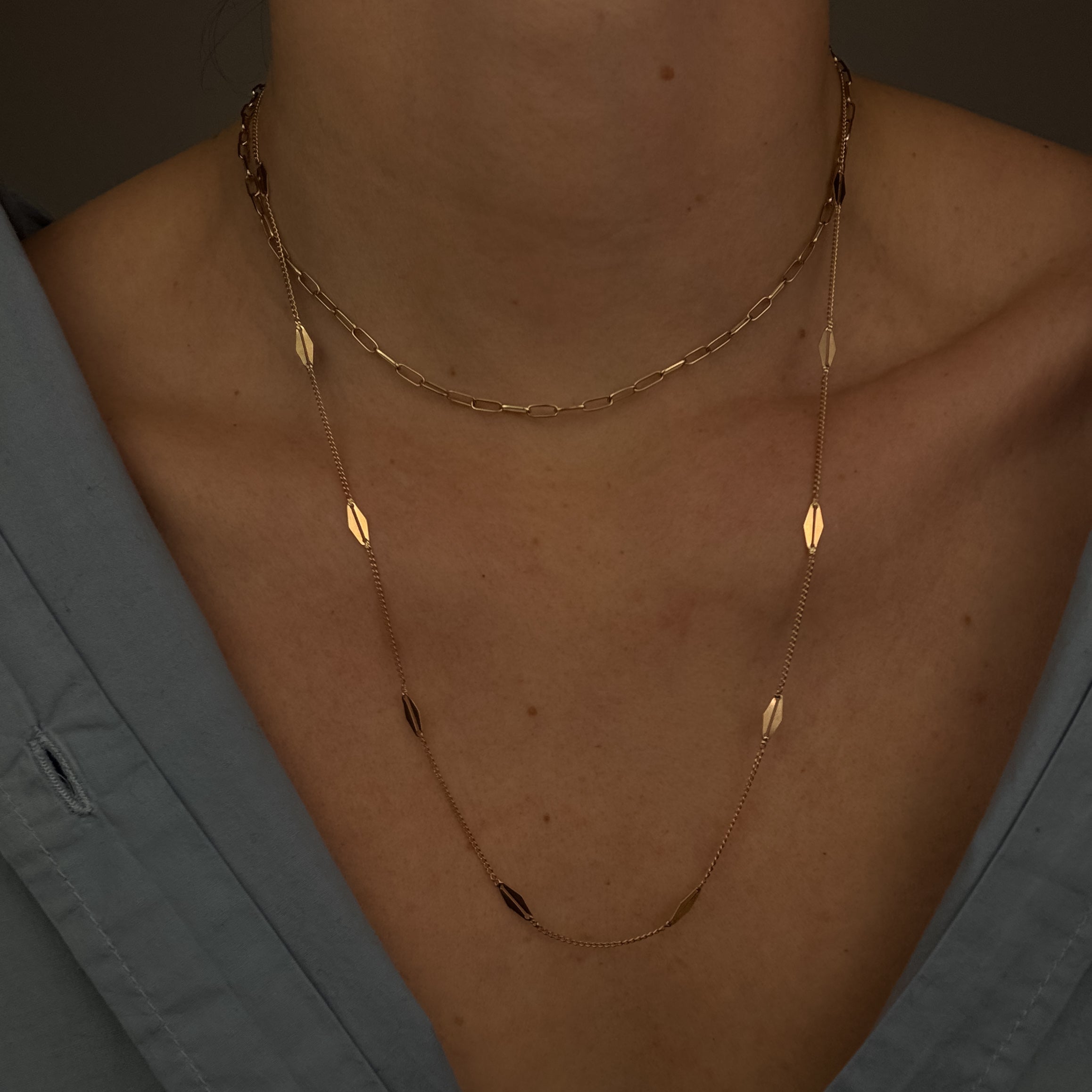 22" Marquise Link Necklace