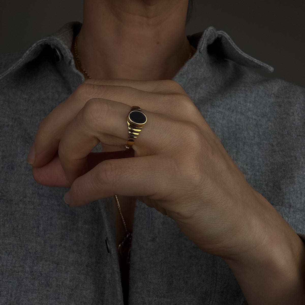 Onyx Signet Ring