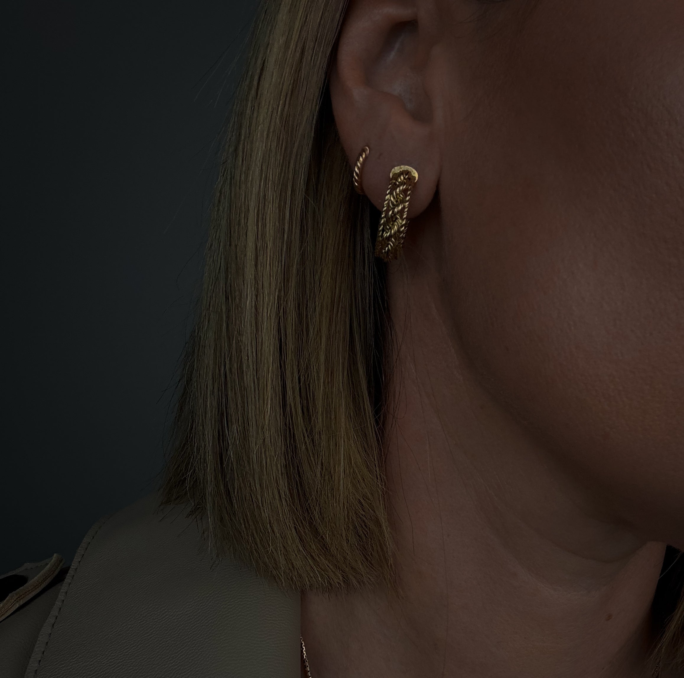 Rope Hoop Earrings