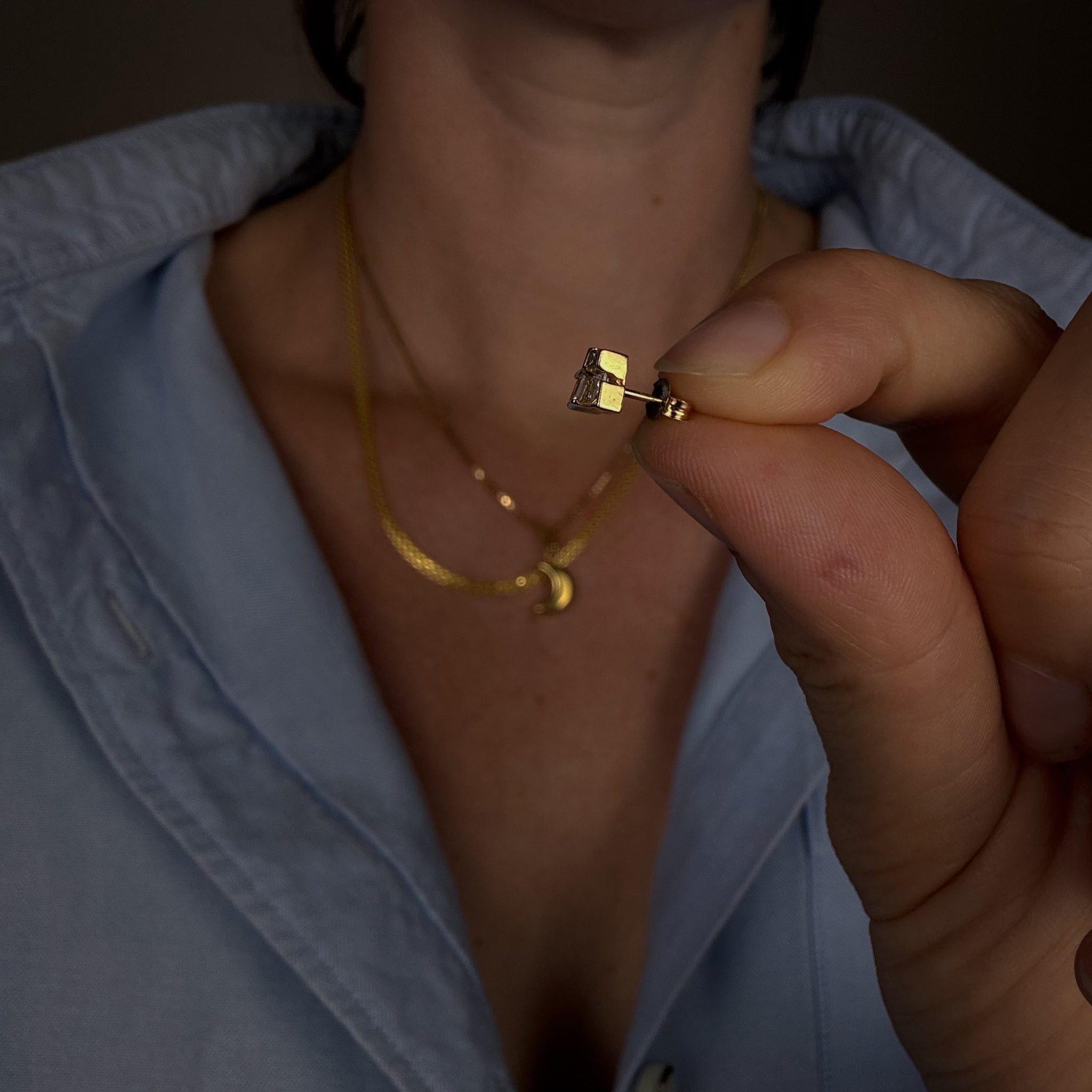 Multi-Baguette Diamond Studs