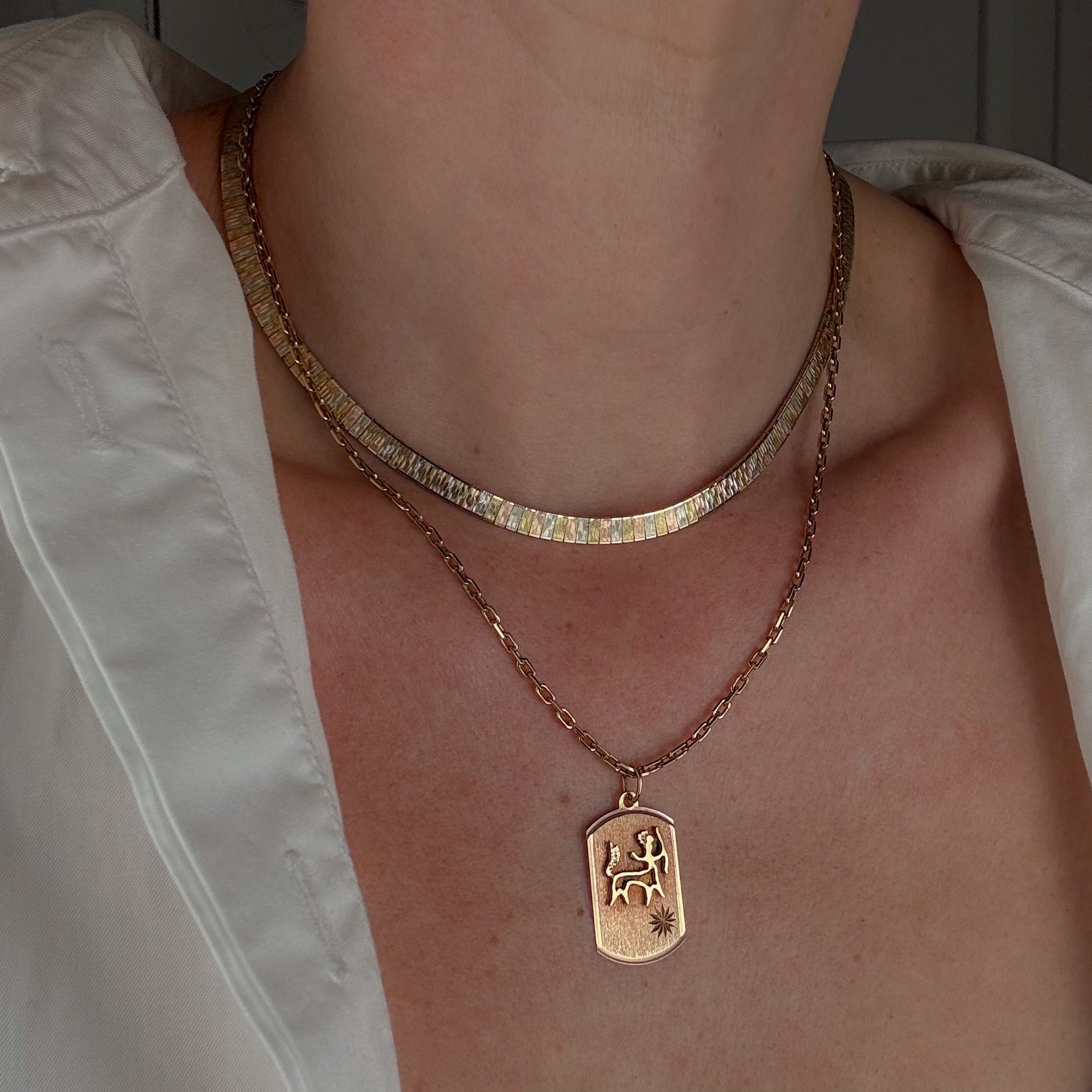 Sagittarius Dog Tag Charm