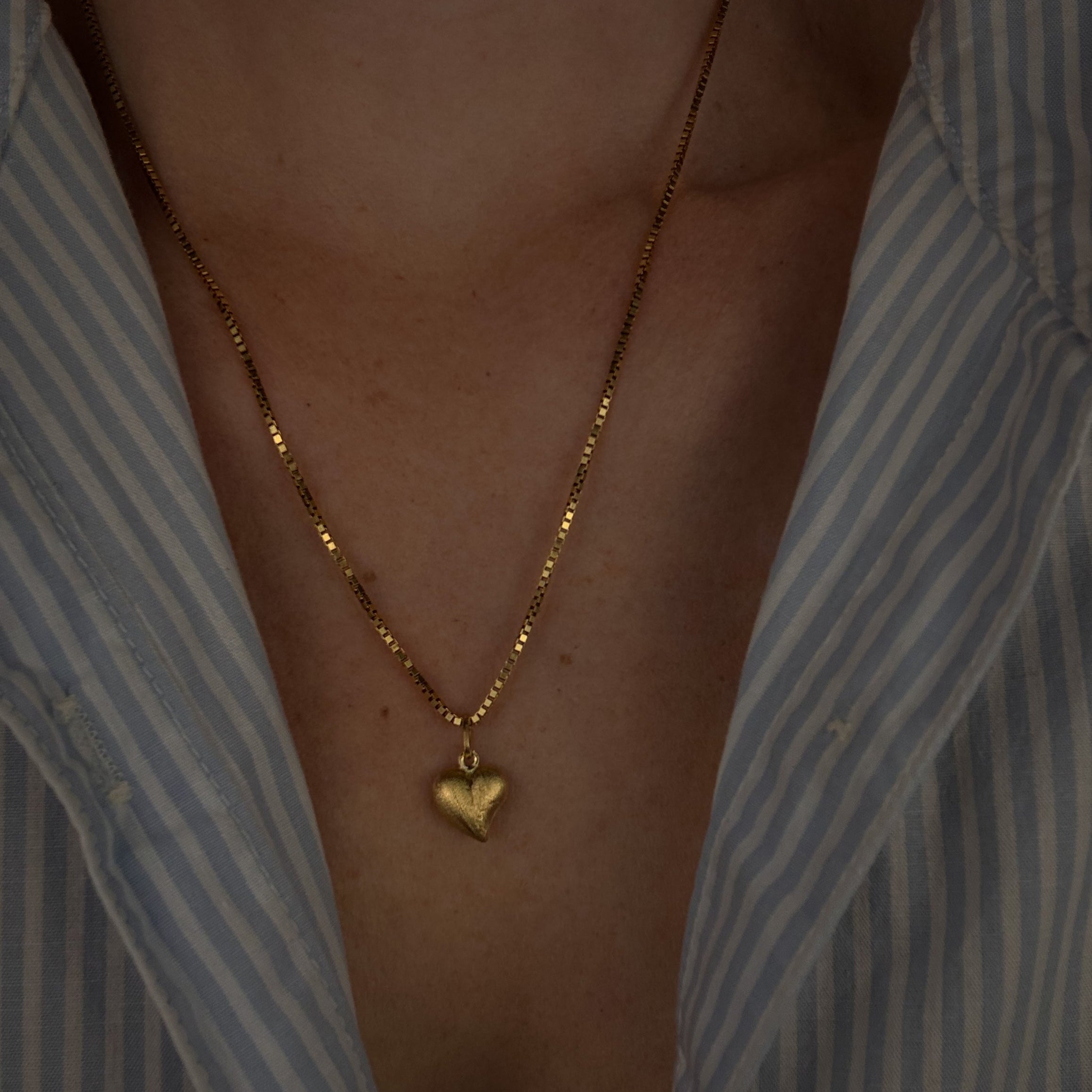 Satin Heart Charm
