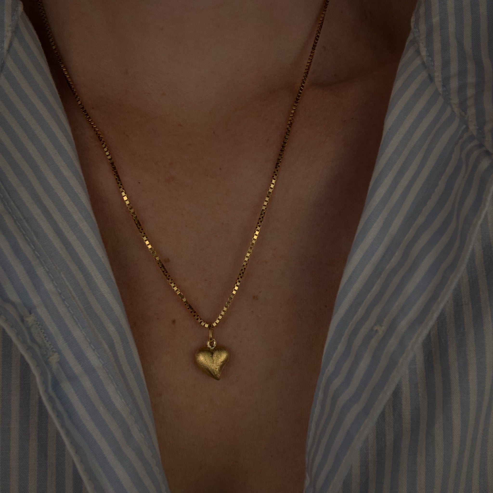 Satin Heart Charm