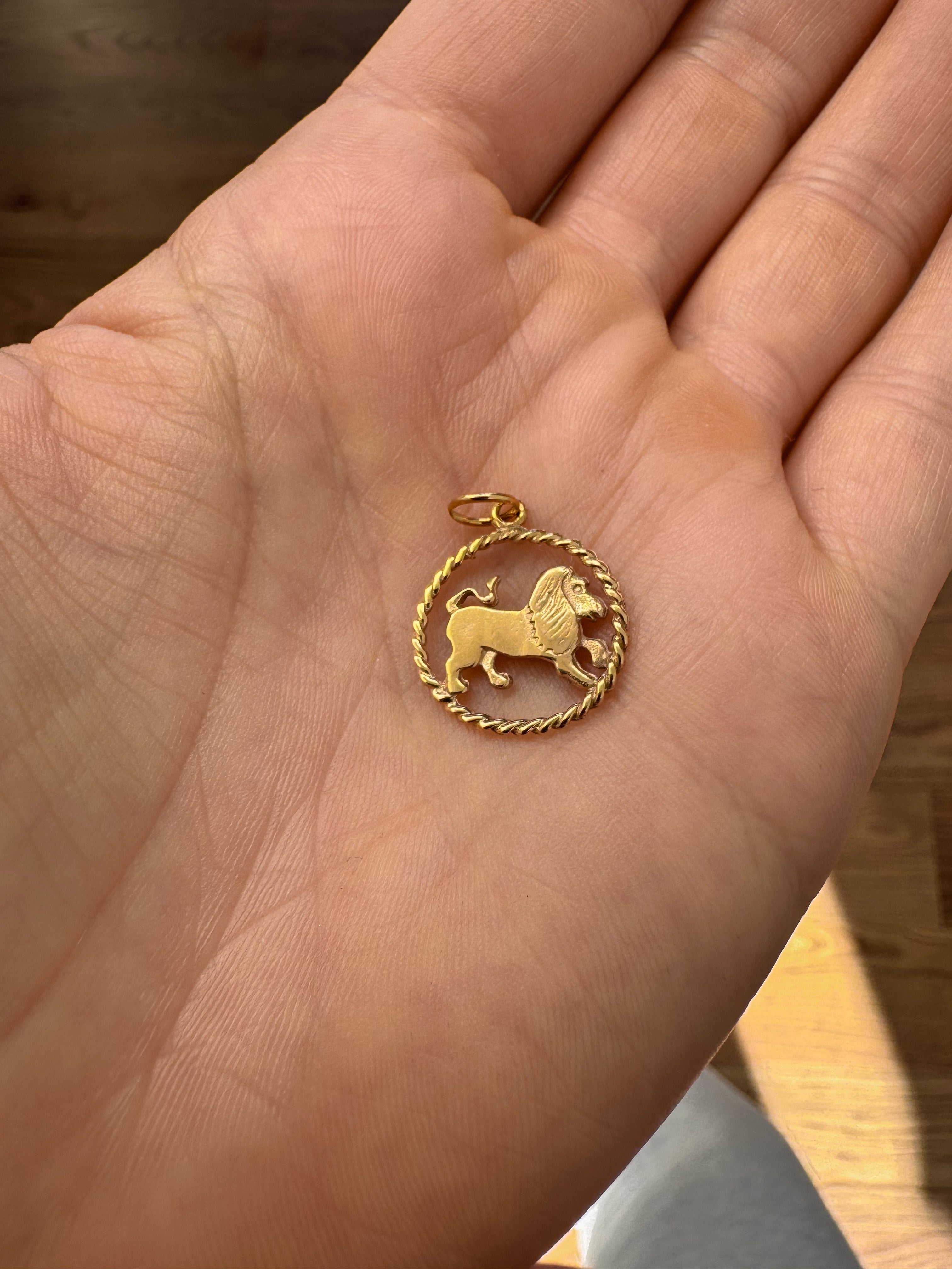 Leo Zodiac Charm
