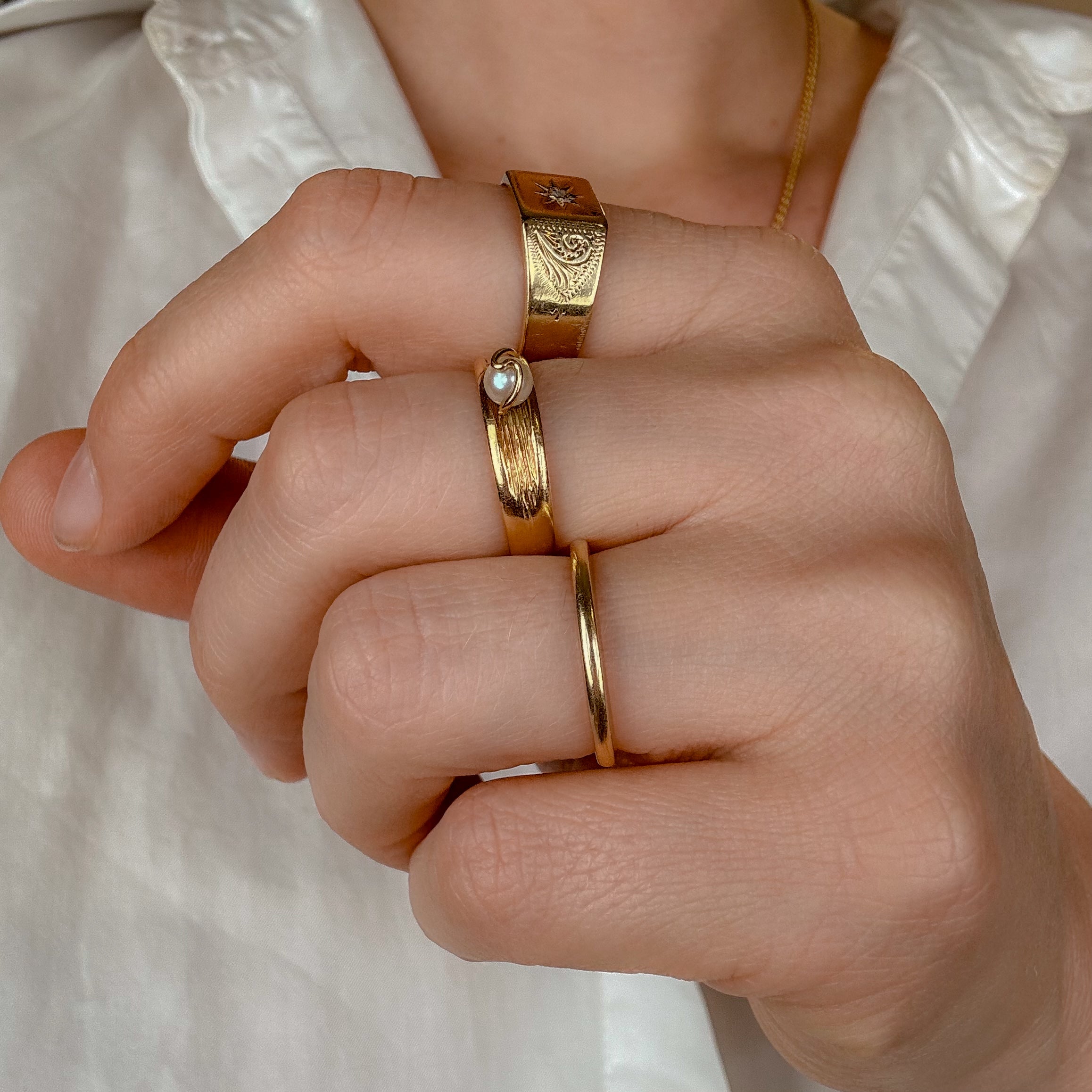 Birks Wave Pearl Band