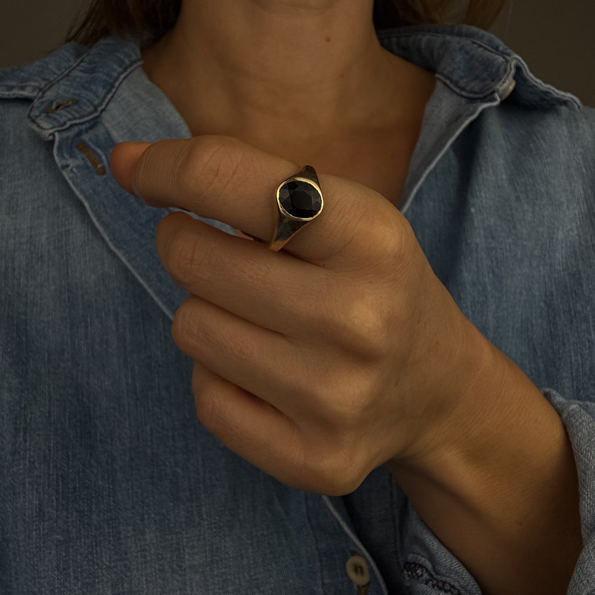 Garnet Signet Ring