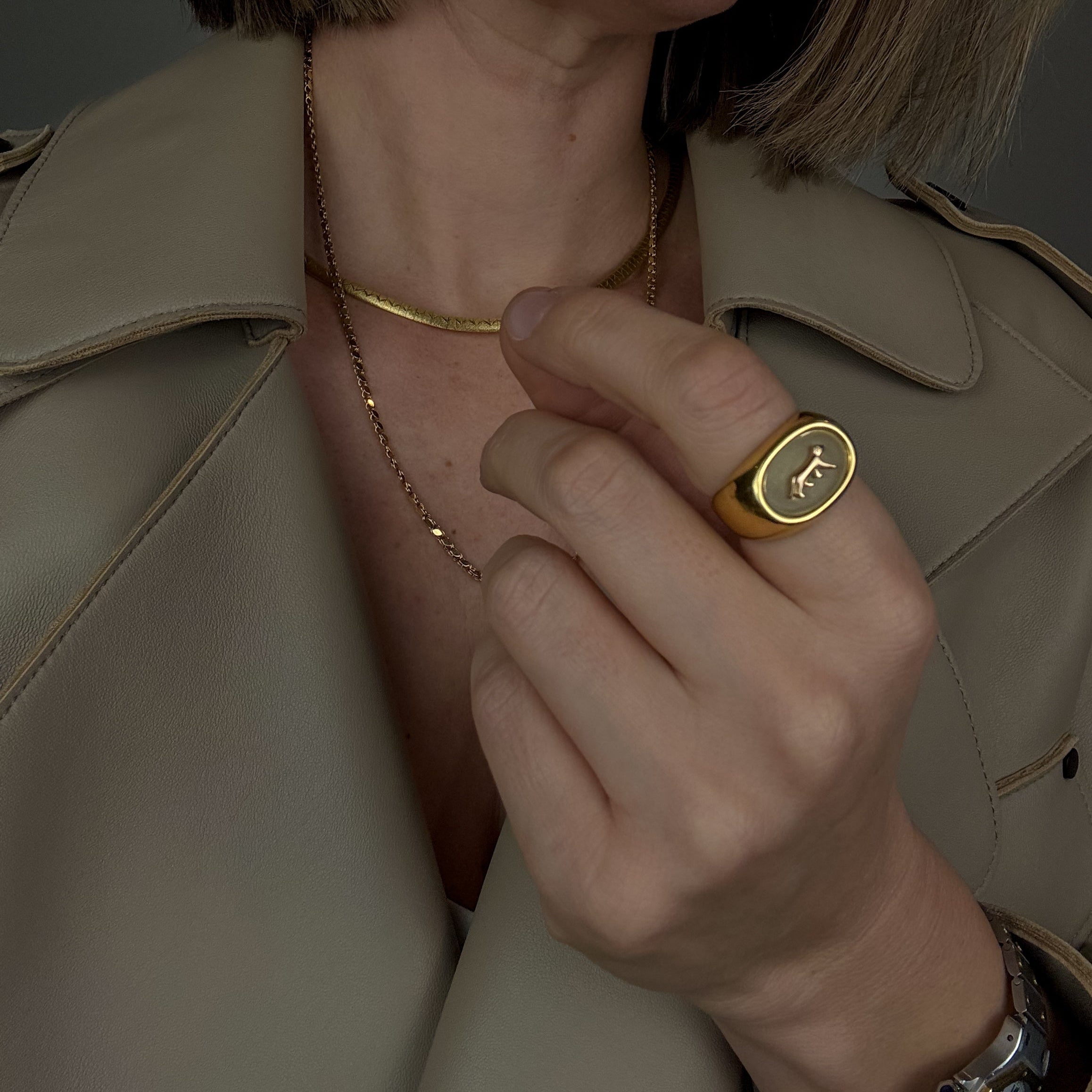 Panther Signet Ring