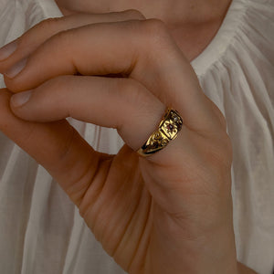 Antique Ruby and Diamond Trilogy Ring