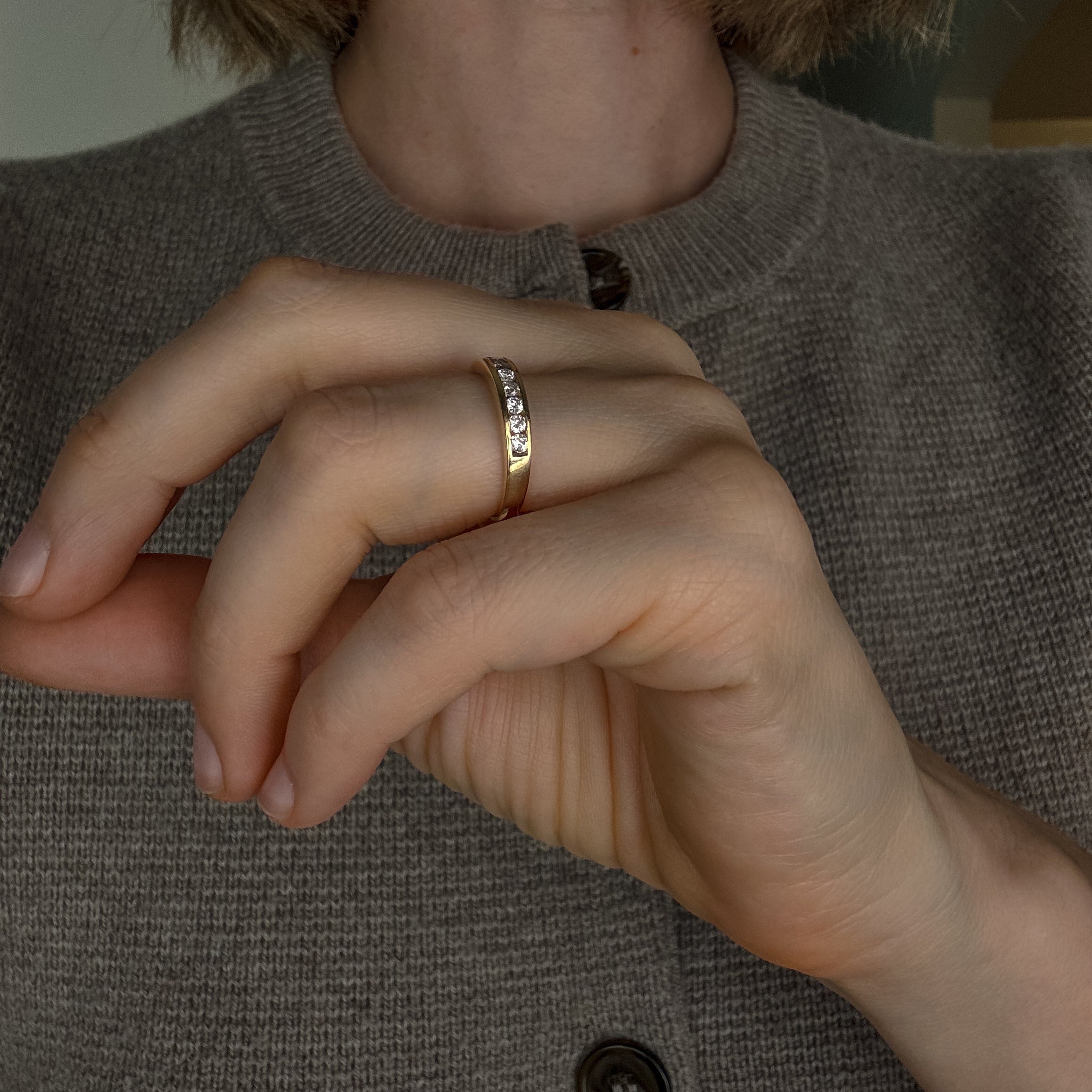 10 Diamond Channel Set Band