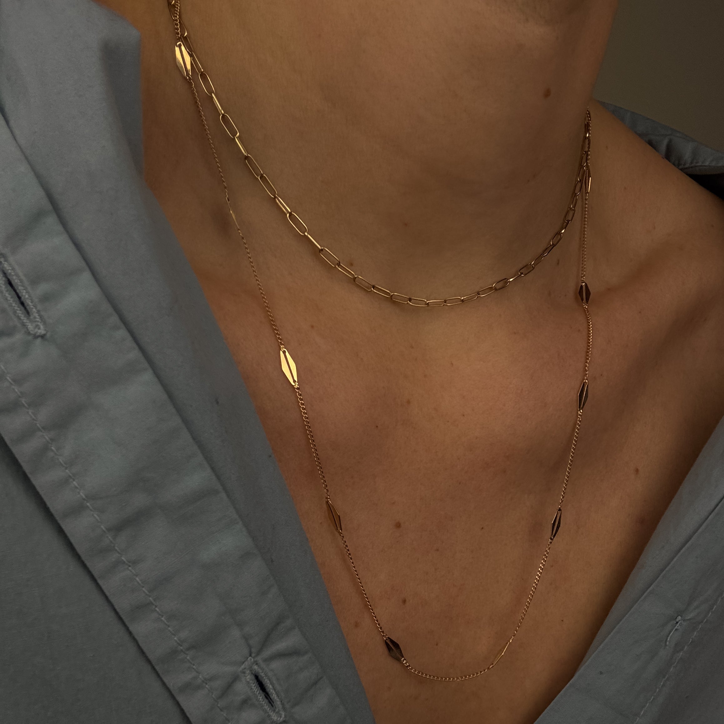22" Marquise Link Necklace