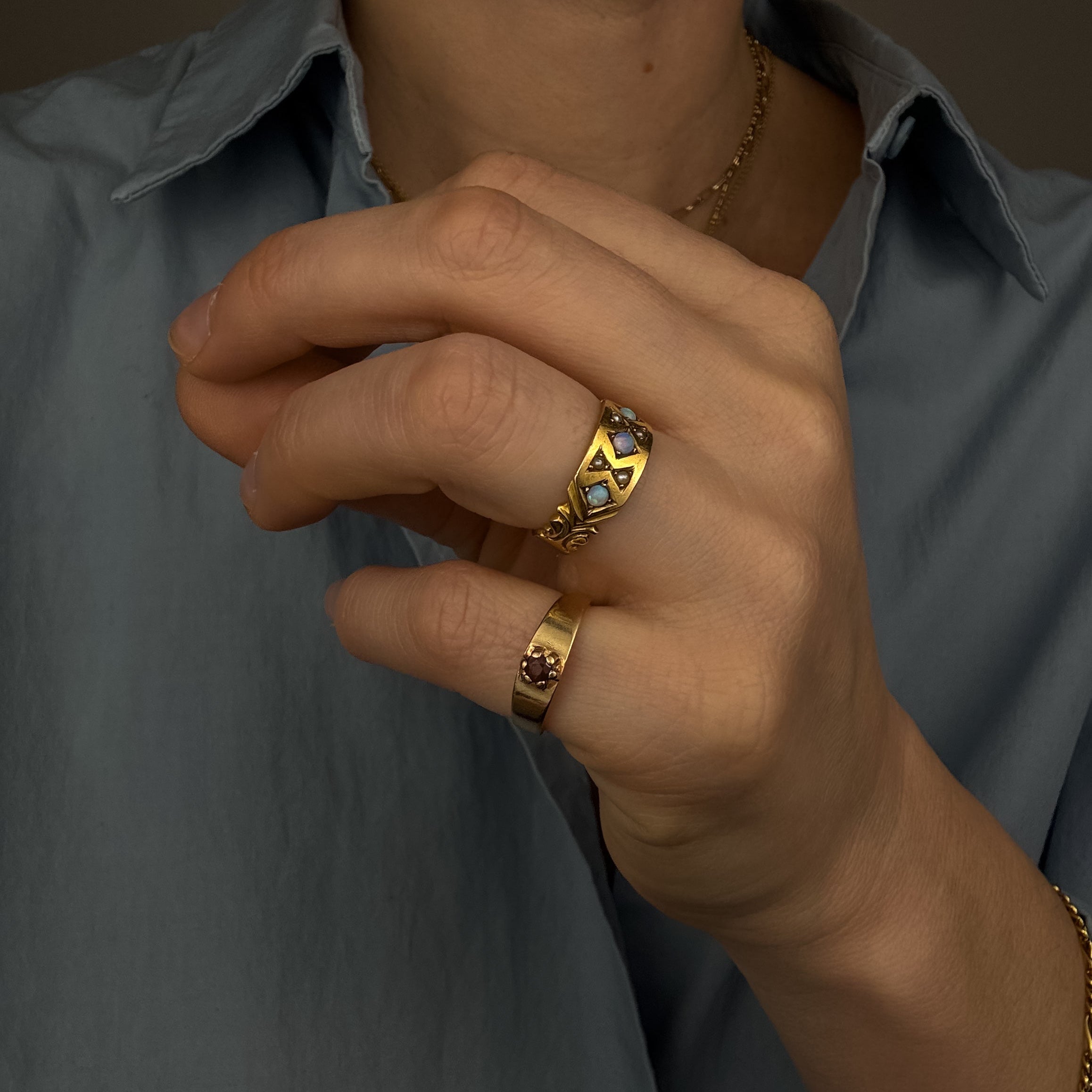 Solitaire Ruby Band