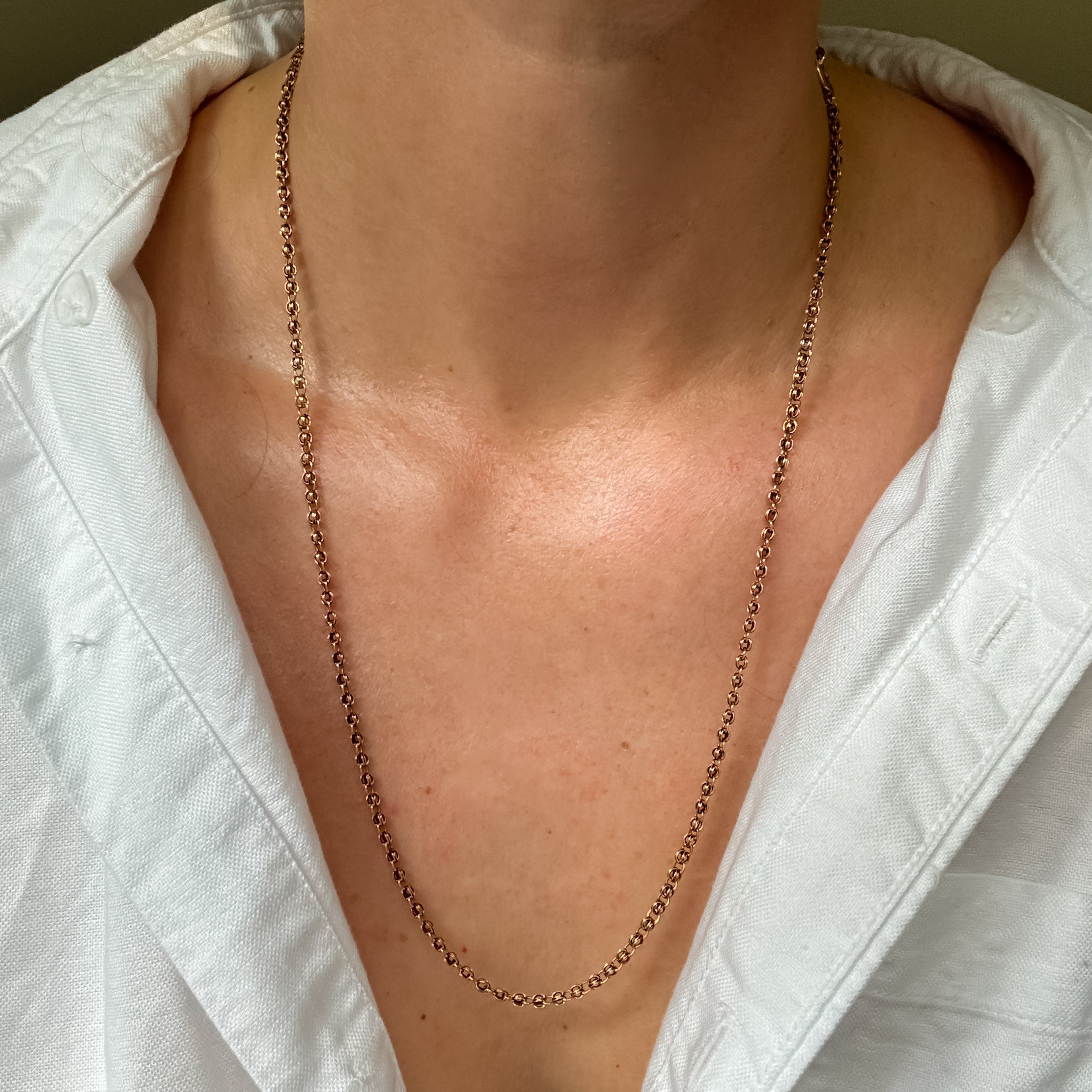 Antique Modified Belcher Chain Necklace