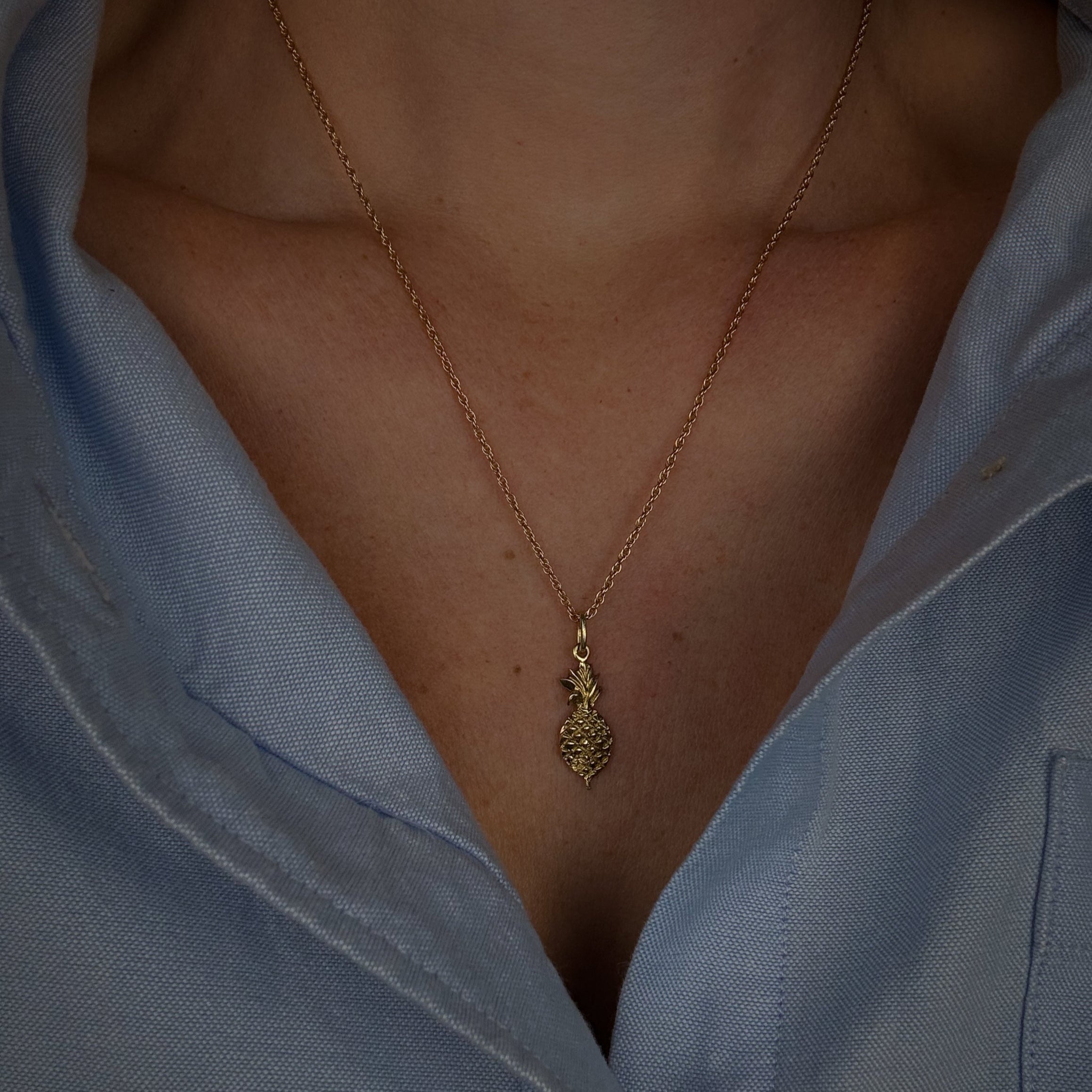 Vintage Pineapple Pendant Charm