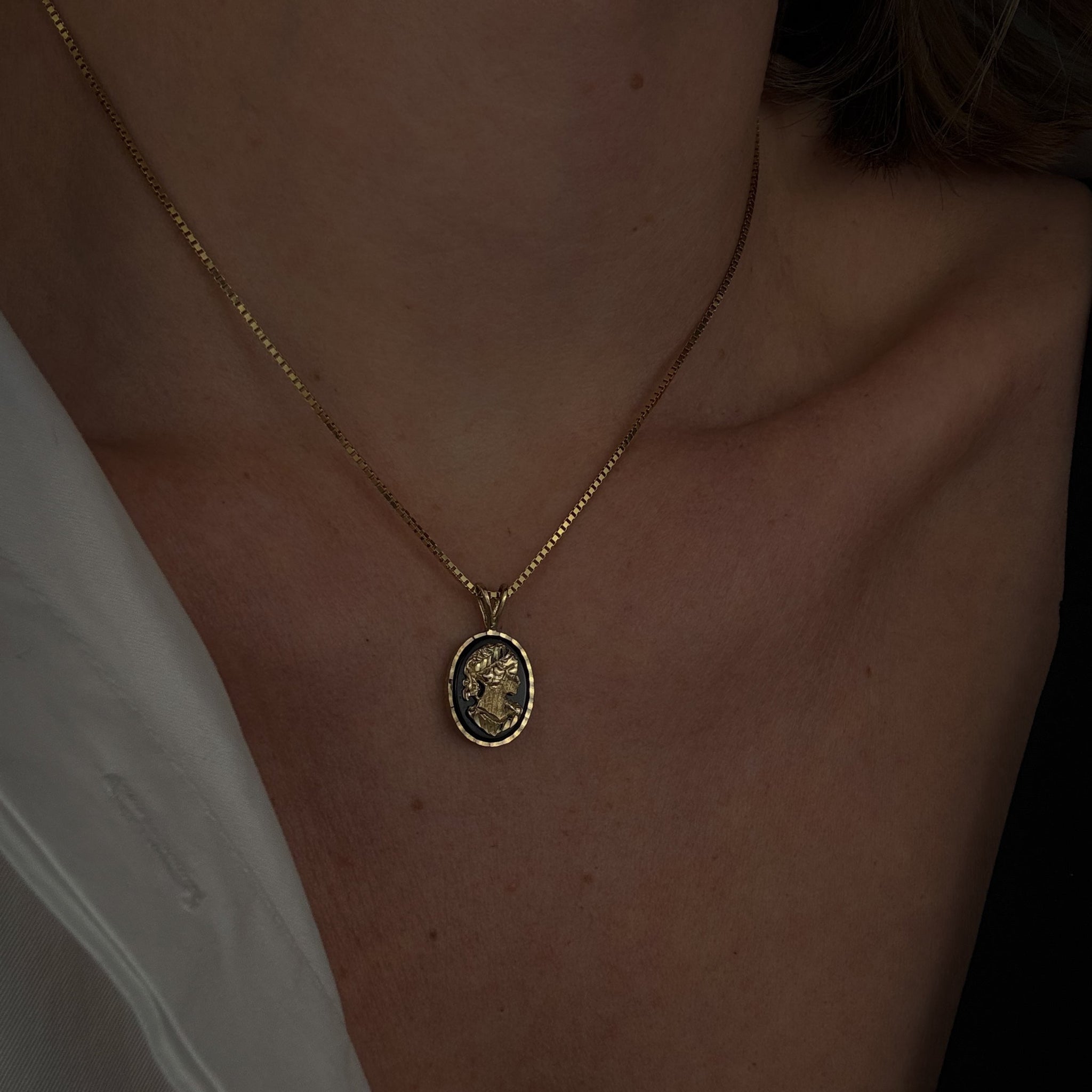 Onyx Cameo Pendant