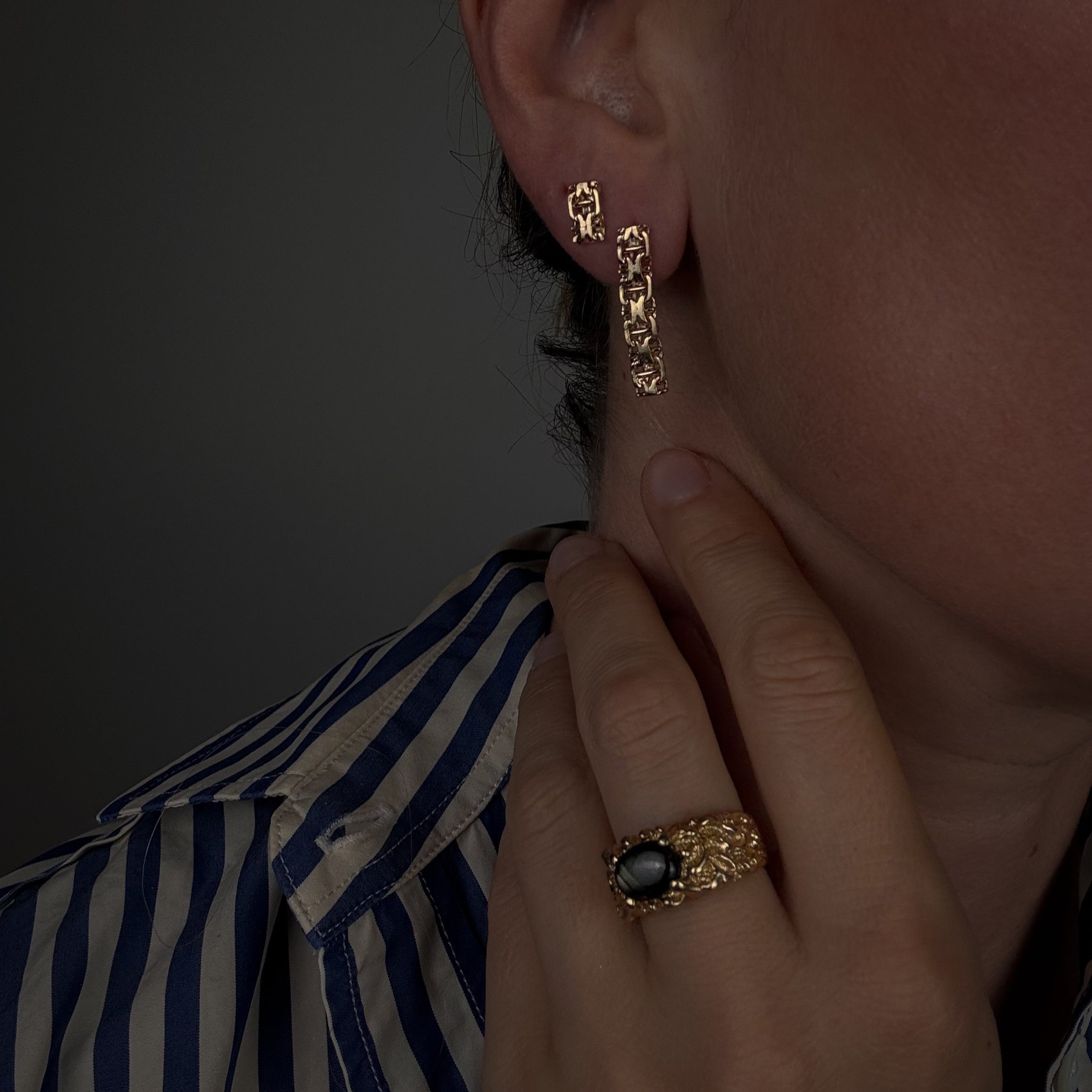 25mm Intricate Link Studs