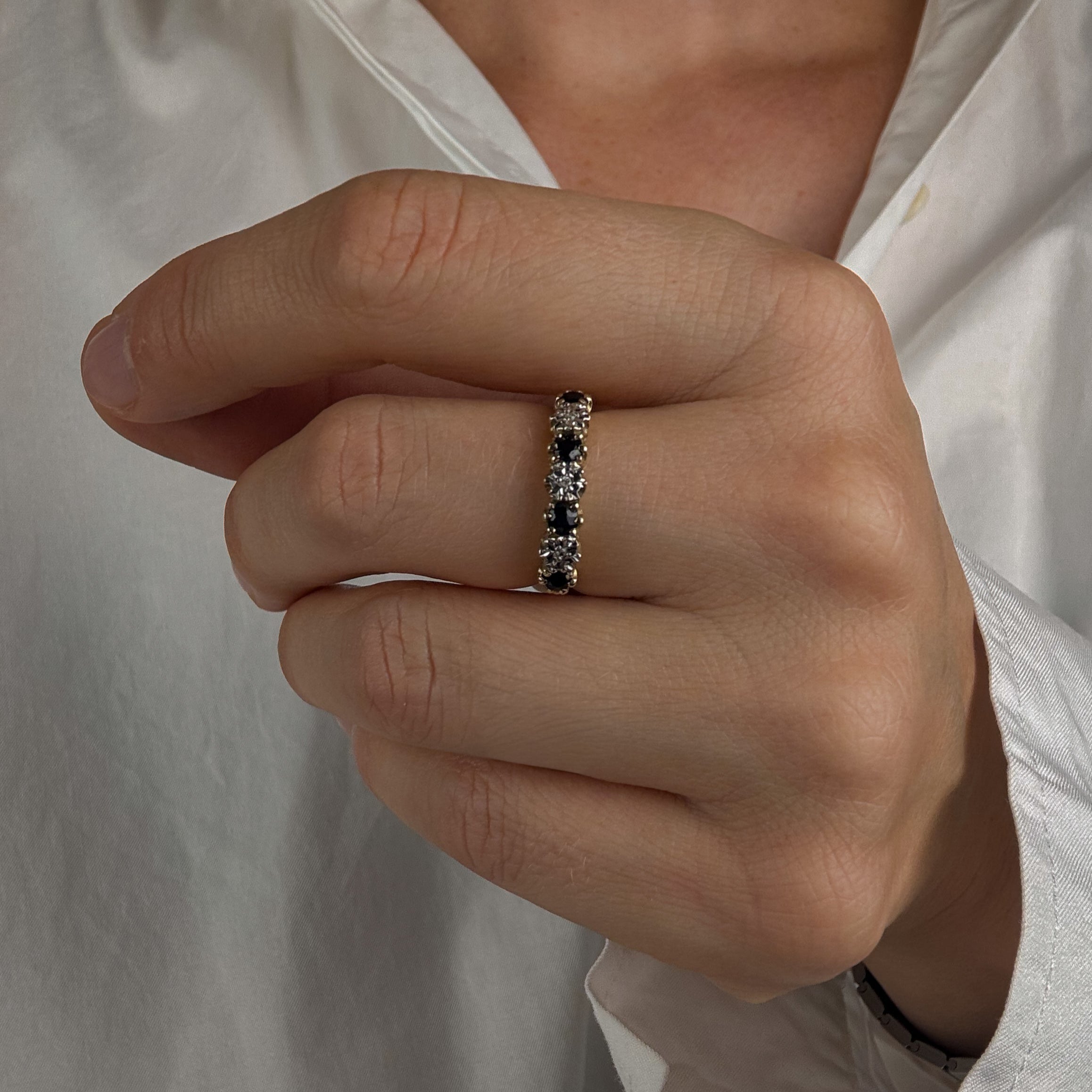Vintage Sapphire and Diamond Ring
