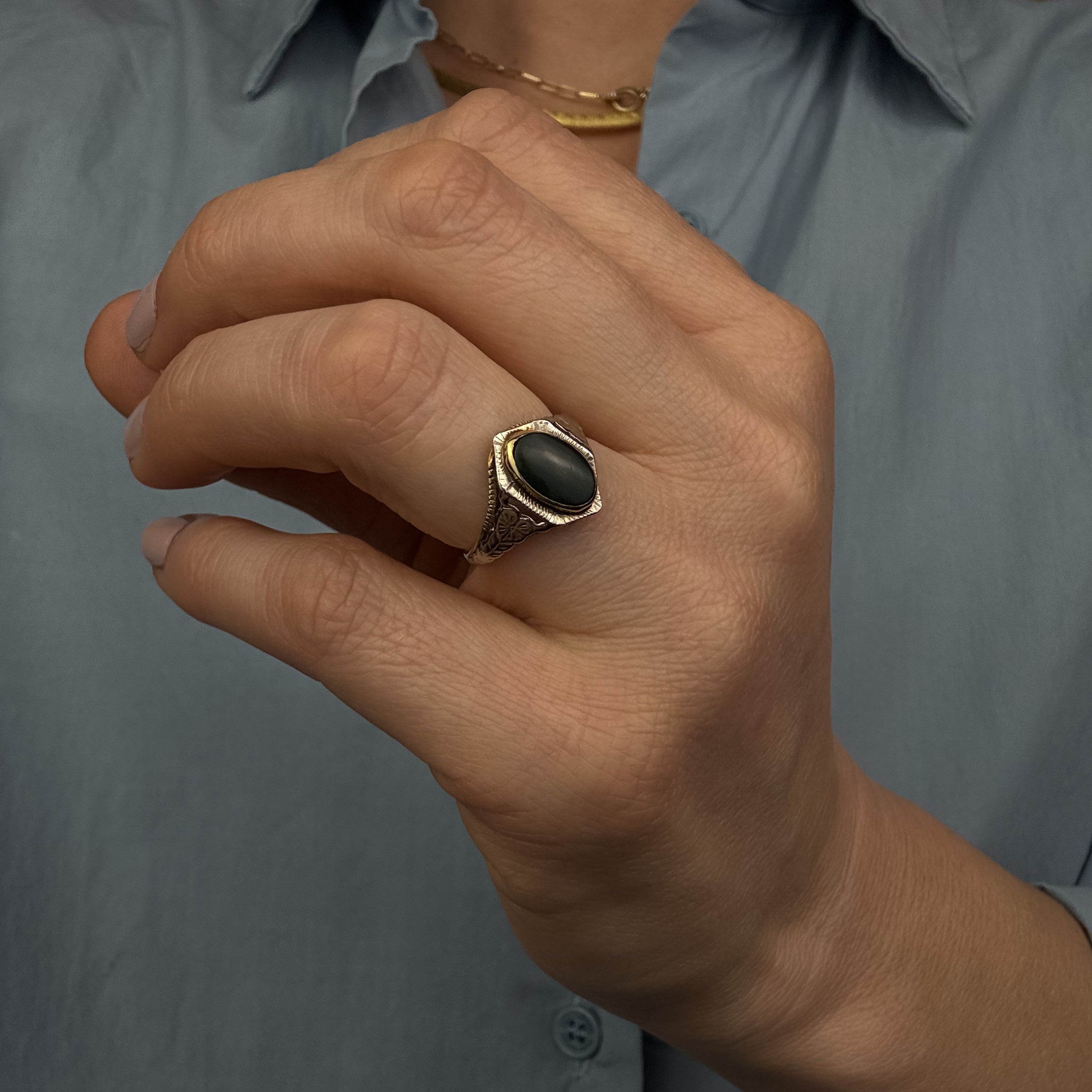 Antique Bloodstone Ring