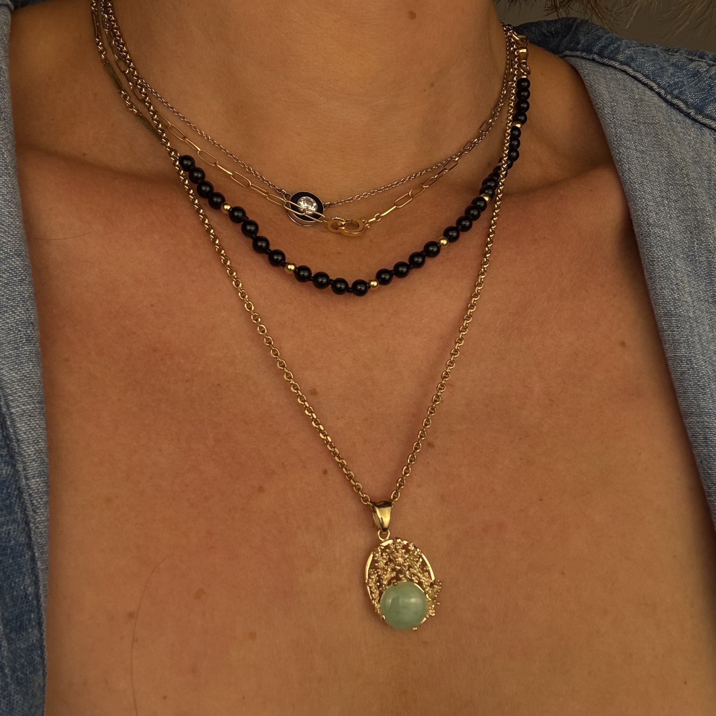 Jade Cabochon Pendant