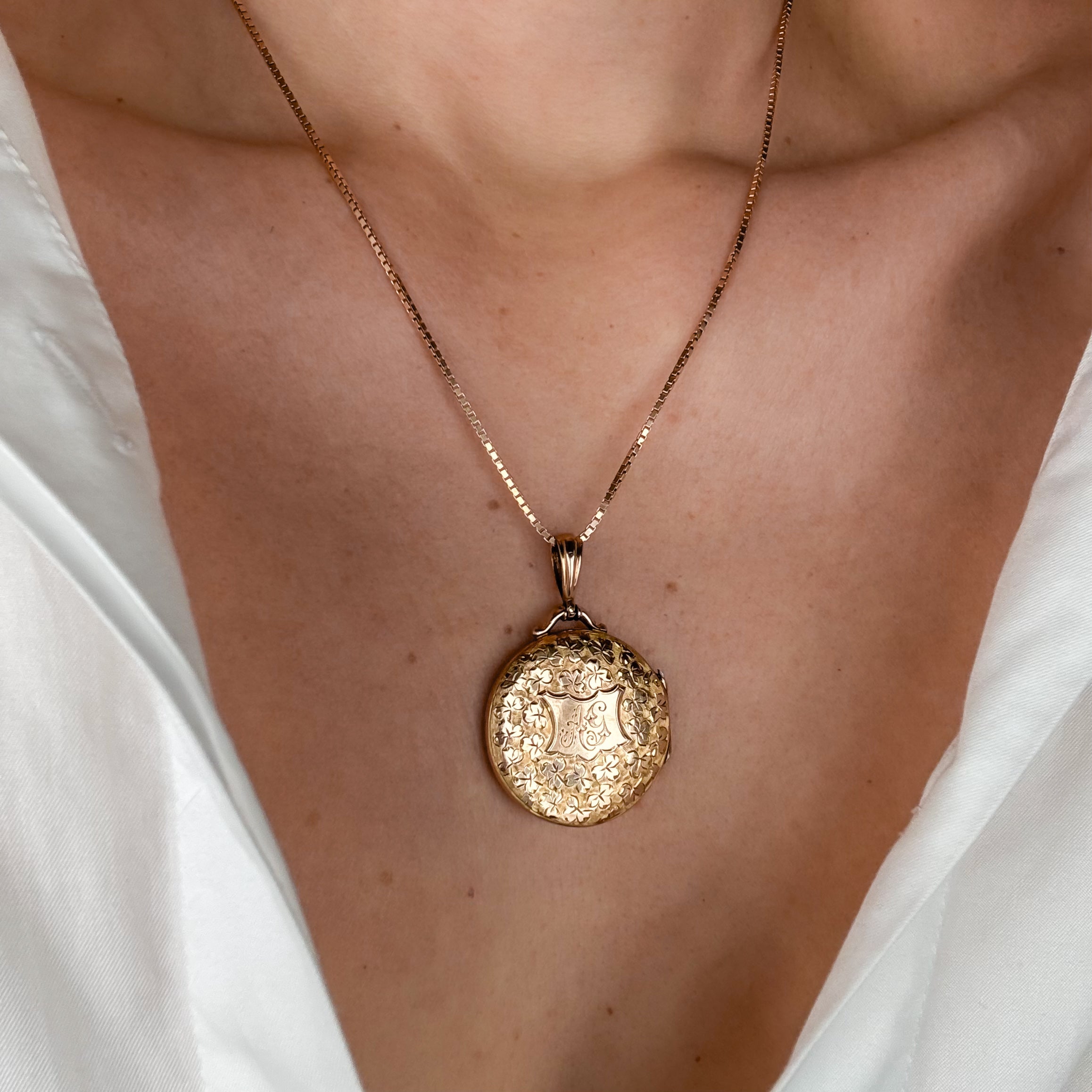 Antique 'AG' Locket