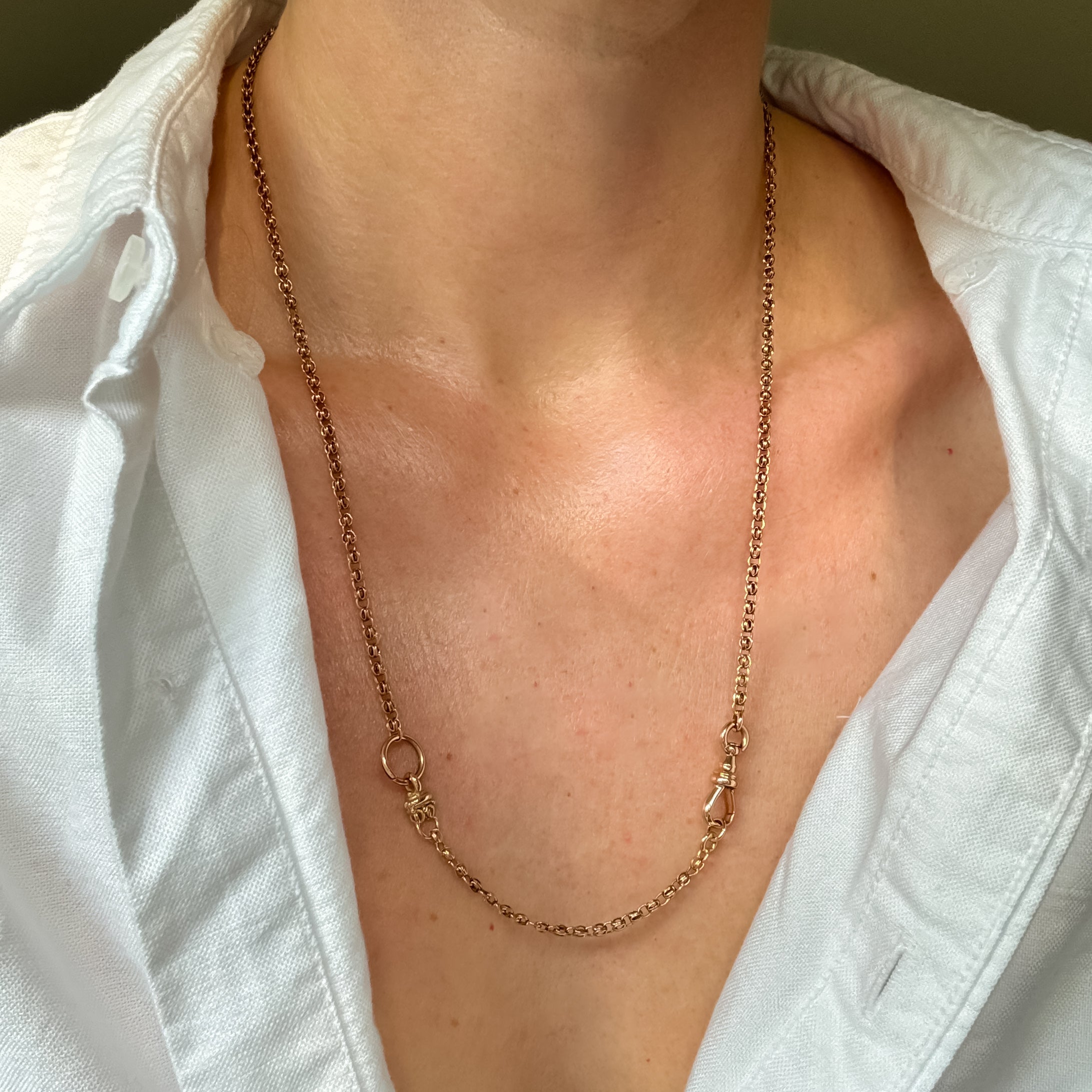 Antique Modified Belcher Chain Necklace