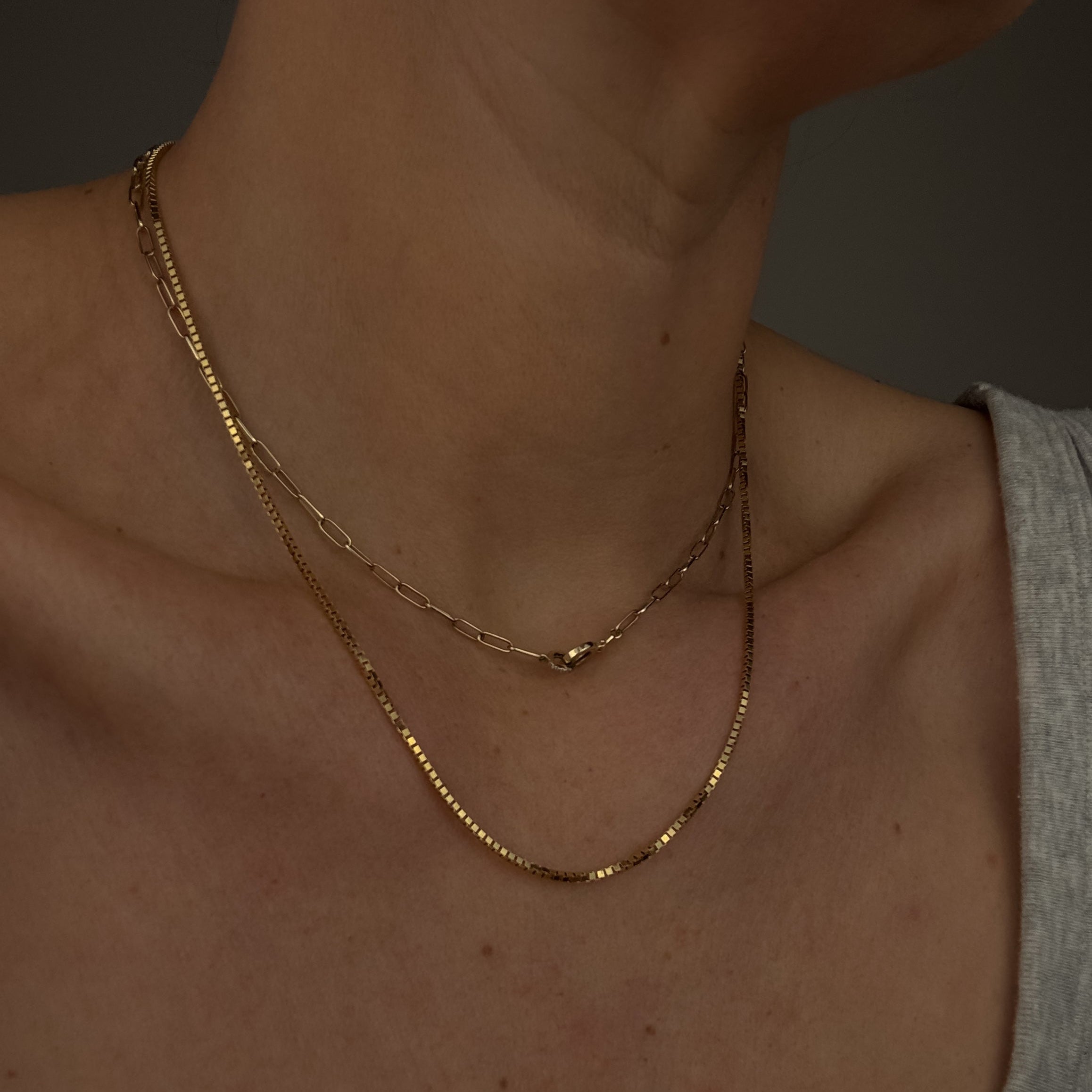 18" Box Chain Necklace