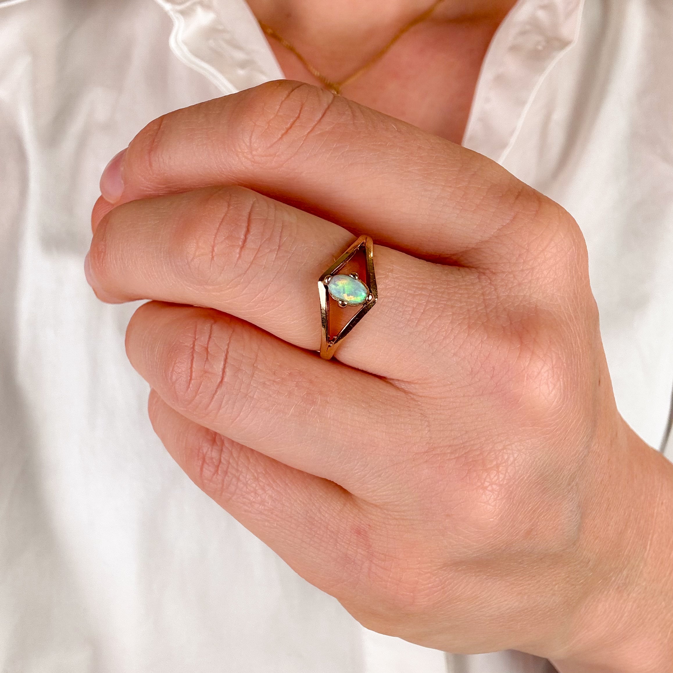 Vibrant Opal Ring