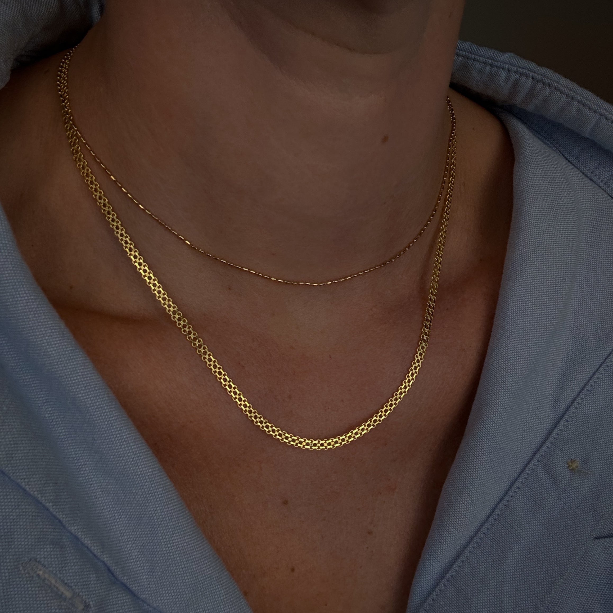 Honeycomb Link Necklace